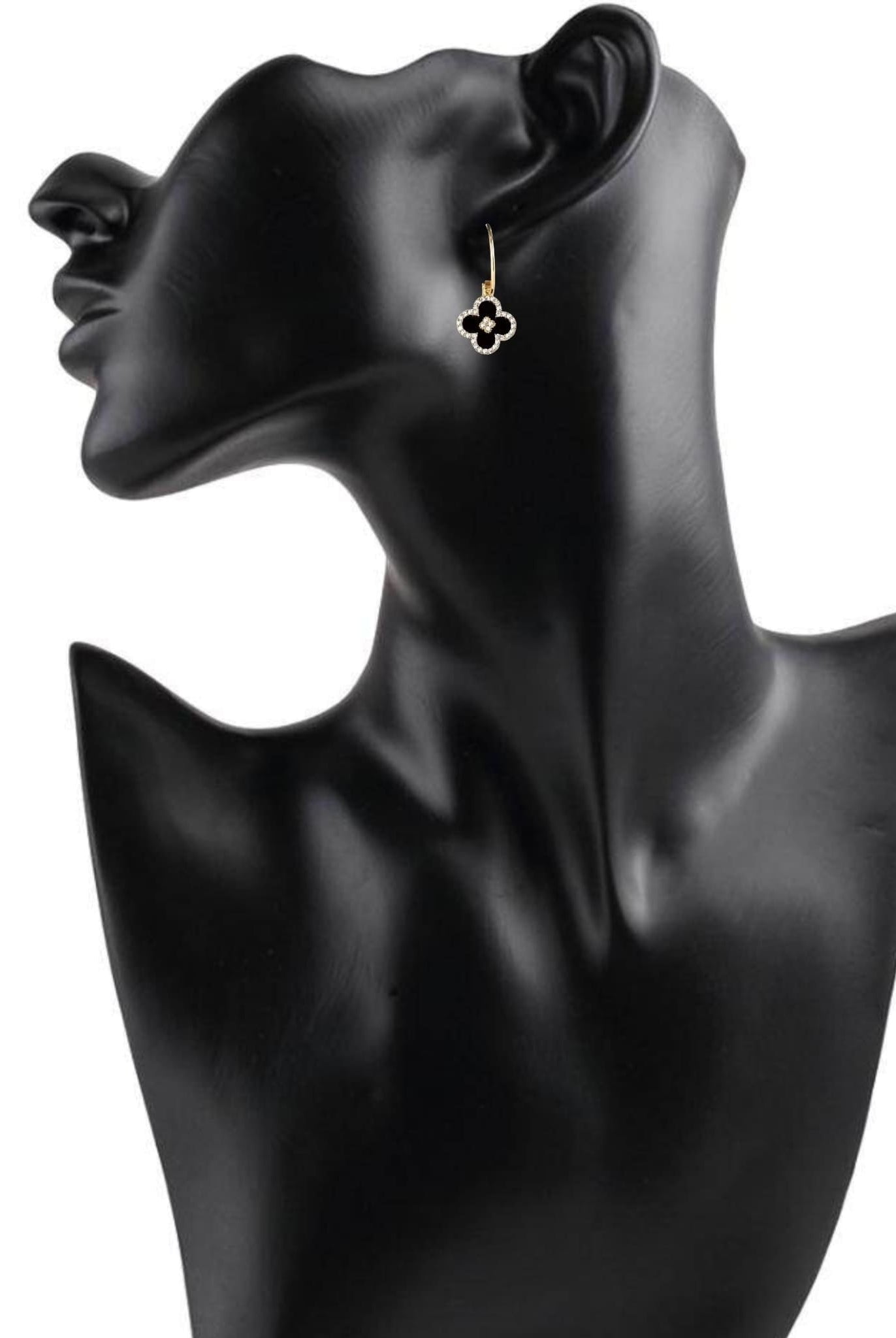 Dainty Clover Hoop Earrings