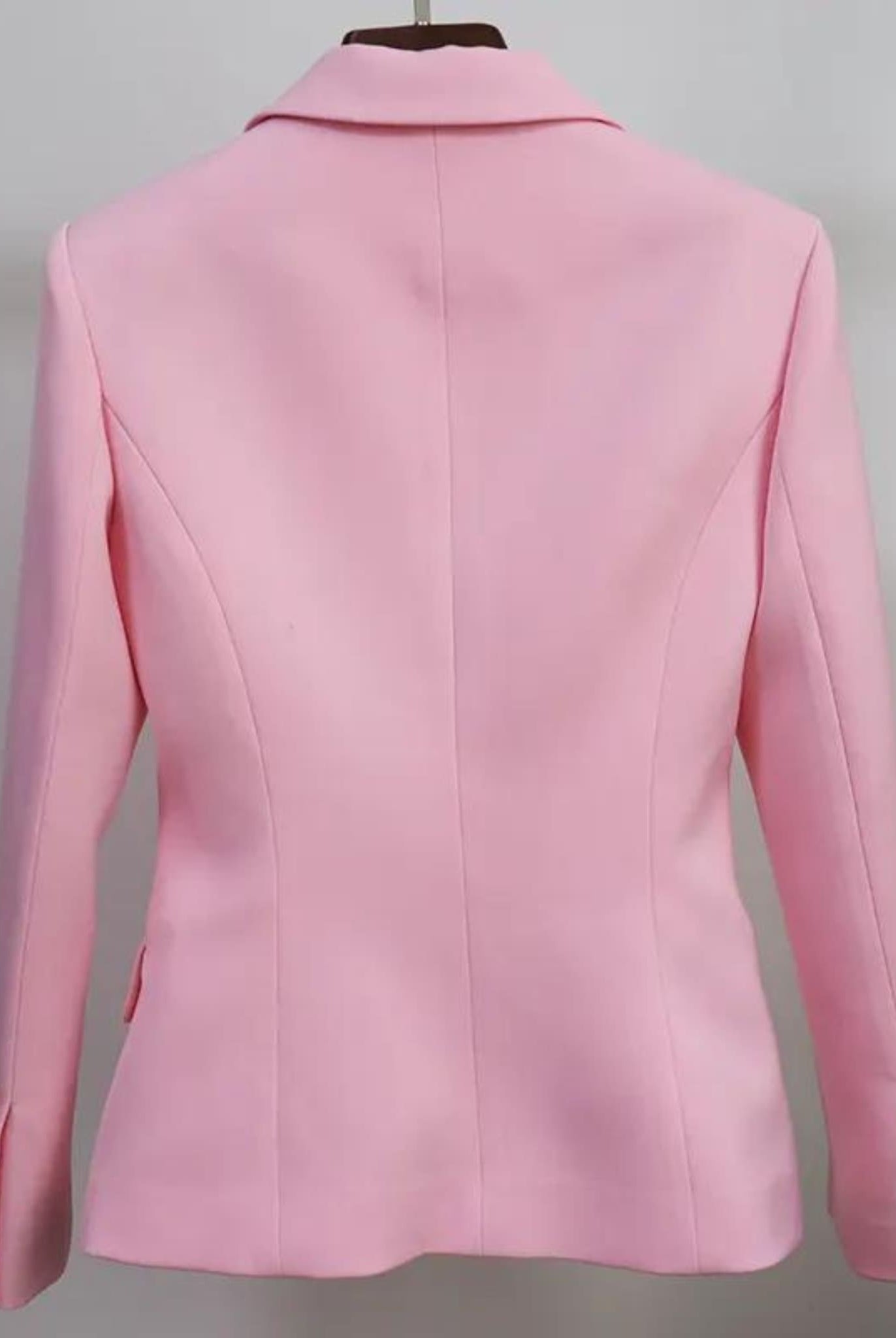 Double Breasted Pink Blazer