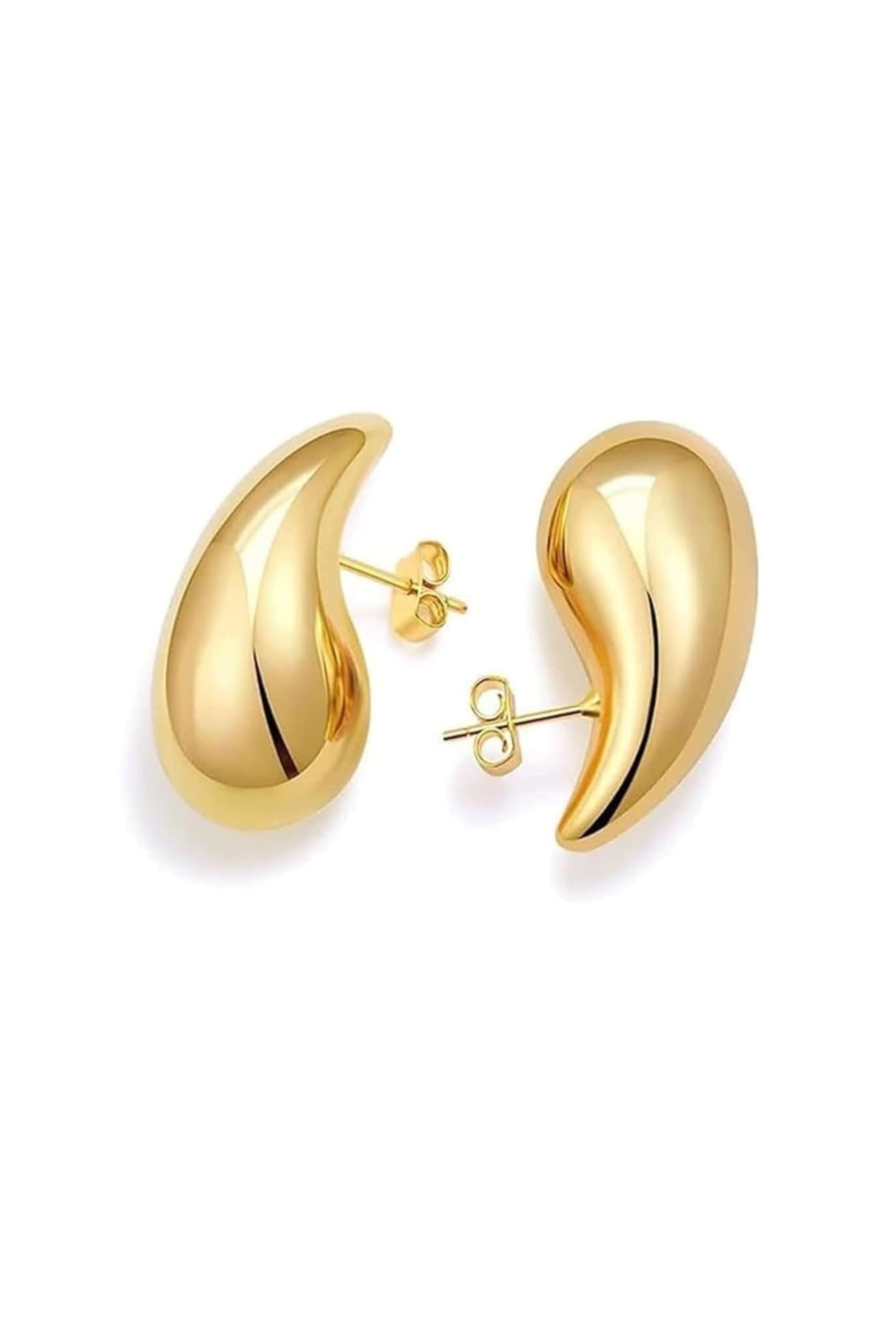 Drop Shape Earrings In Gold