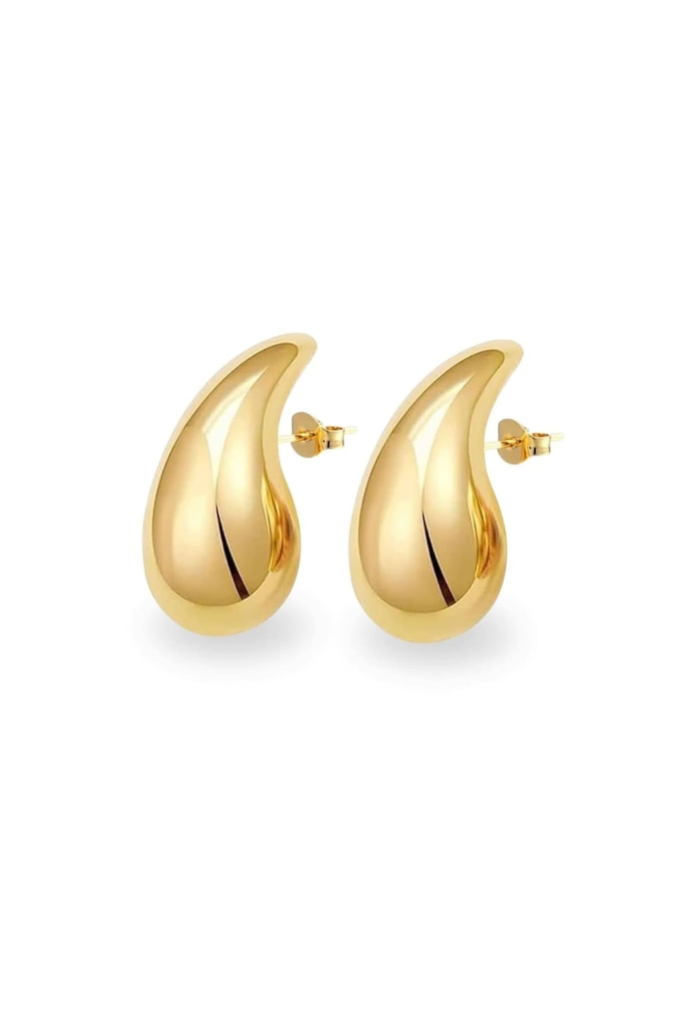 Drop Shape Earrings In Gold