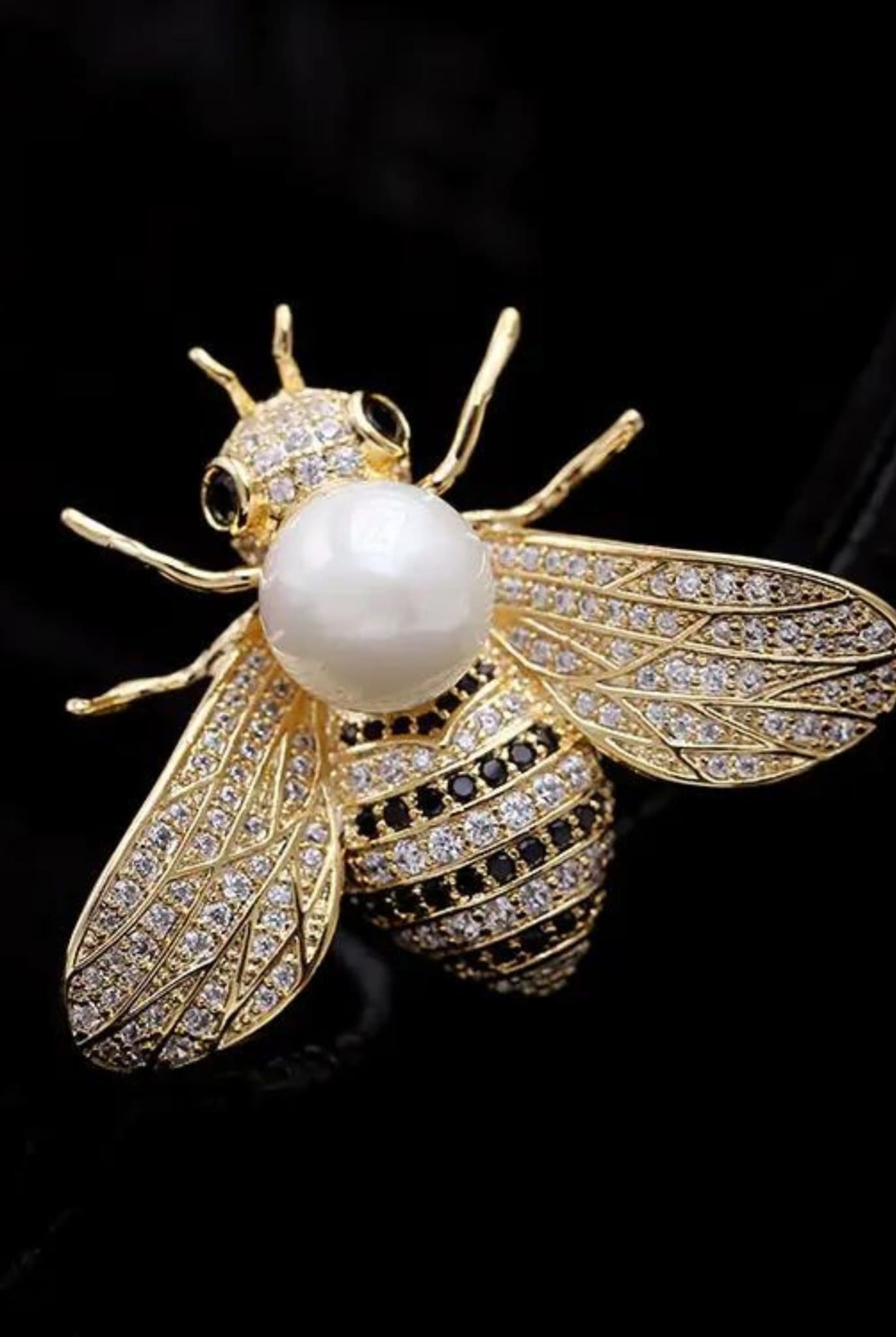 Gold Plated Bee Brooch