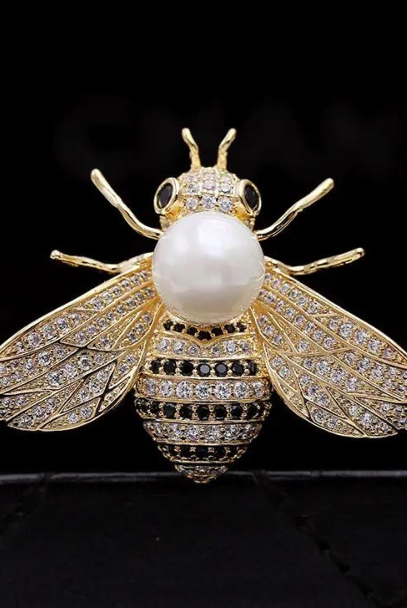 Gold Plated Bee Brooch