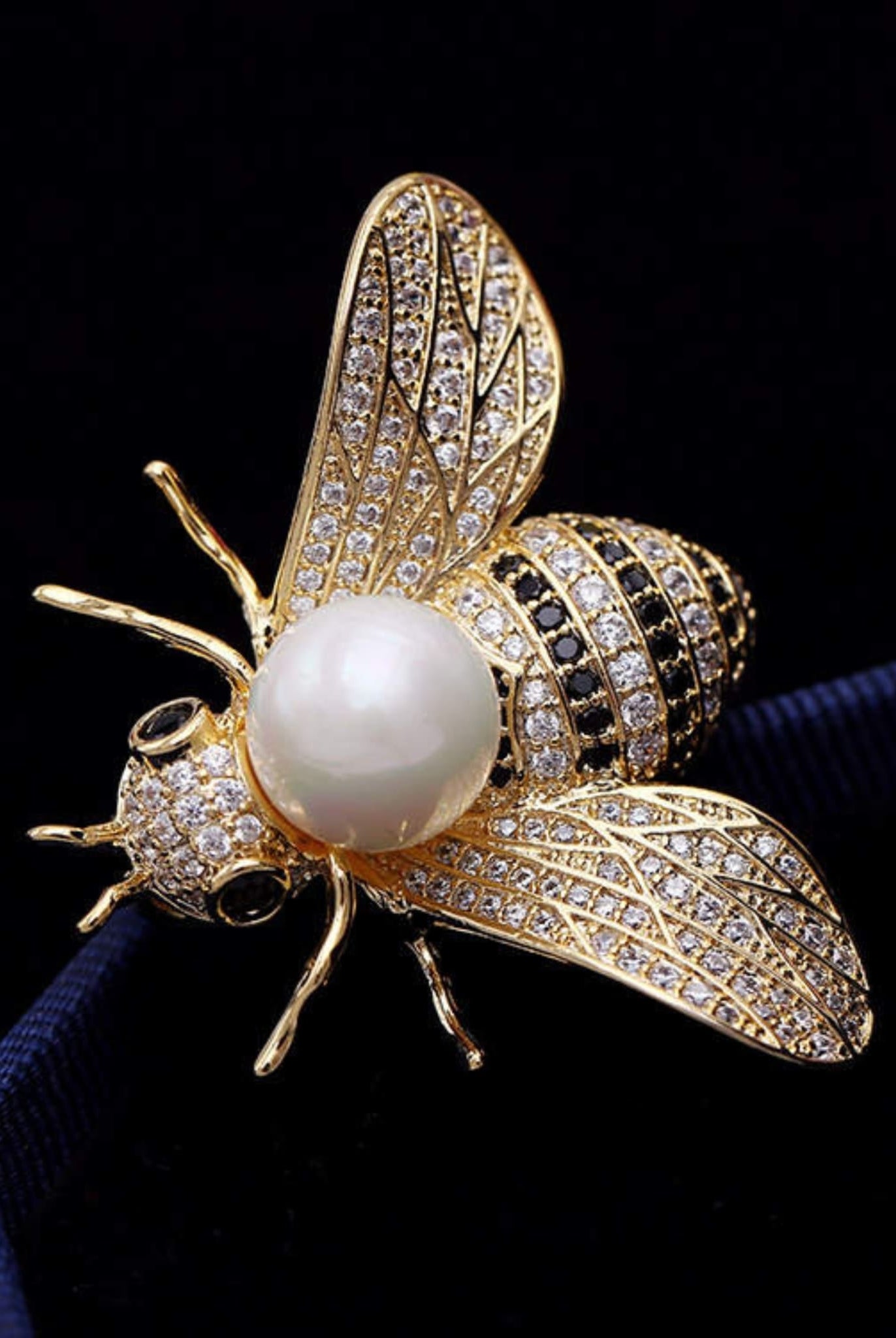 Gold Plated Bee Brooch