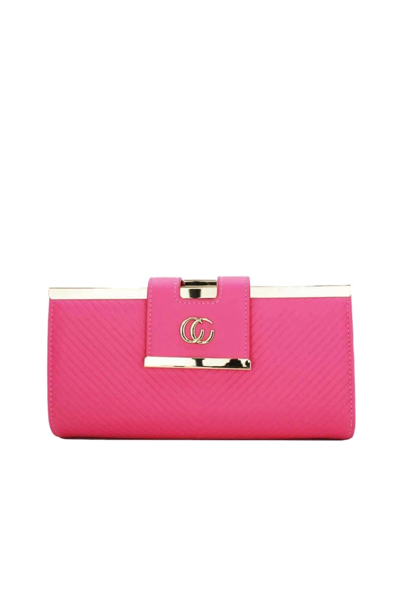 Large Wallet With Gold Details Pink
