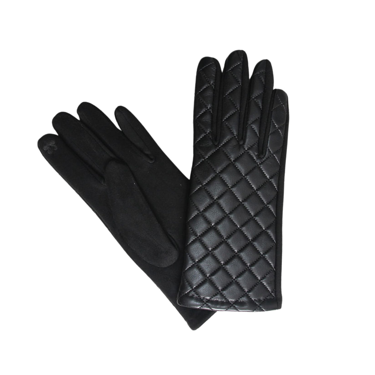 Faux leather gloves