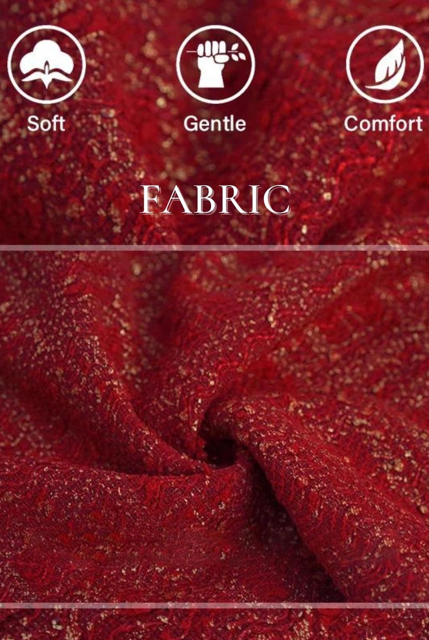 Red Tweed Dress Fabric