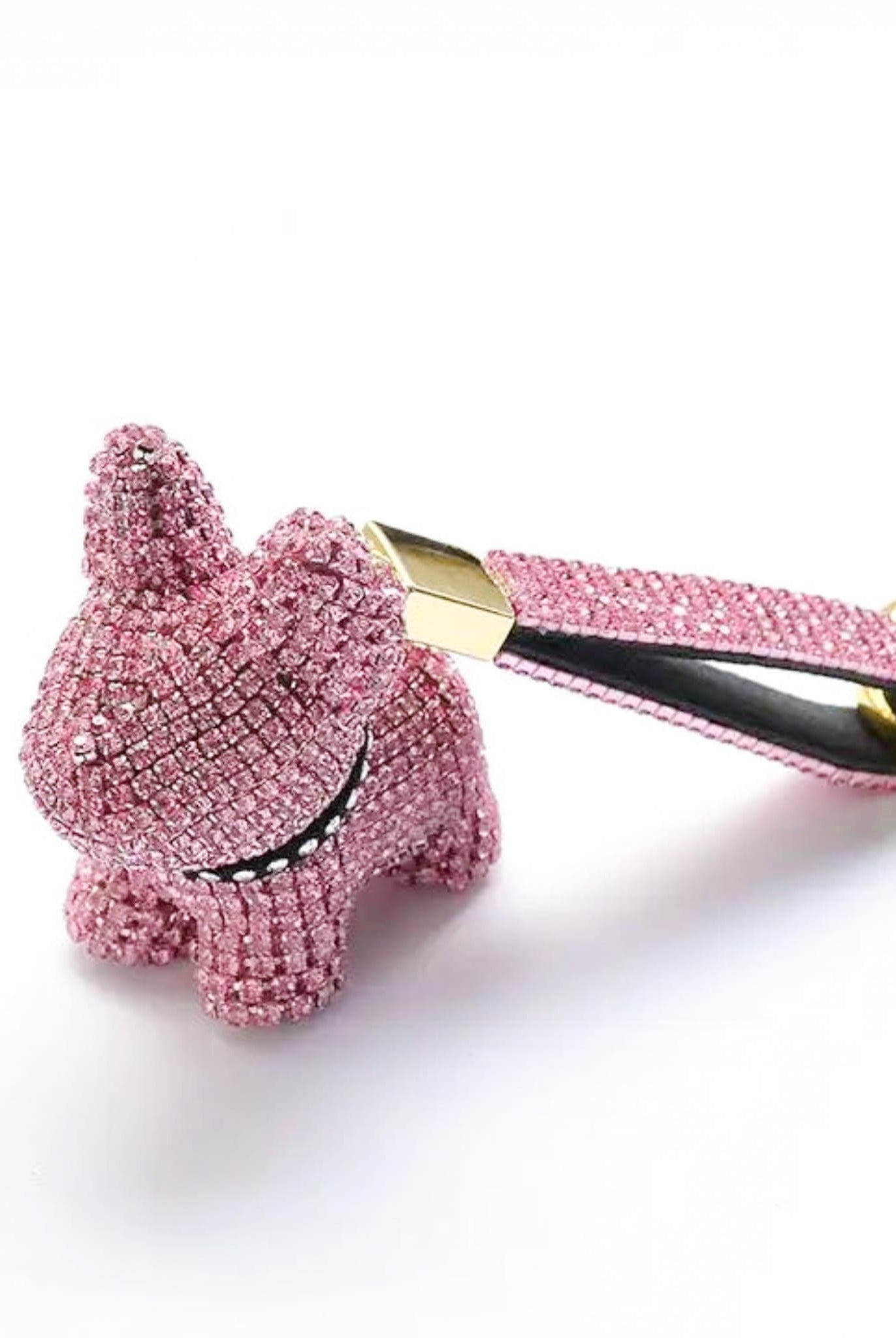 Sparkling Bag Charm Pink