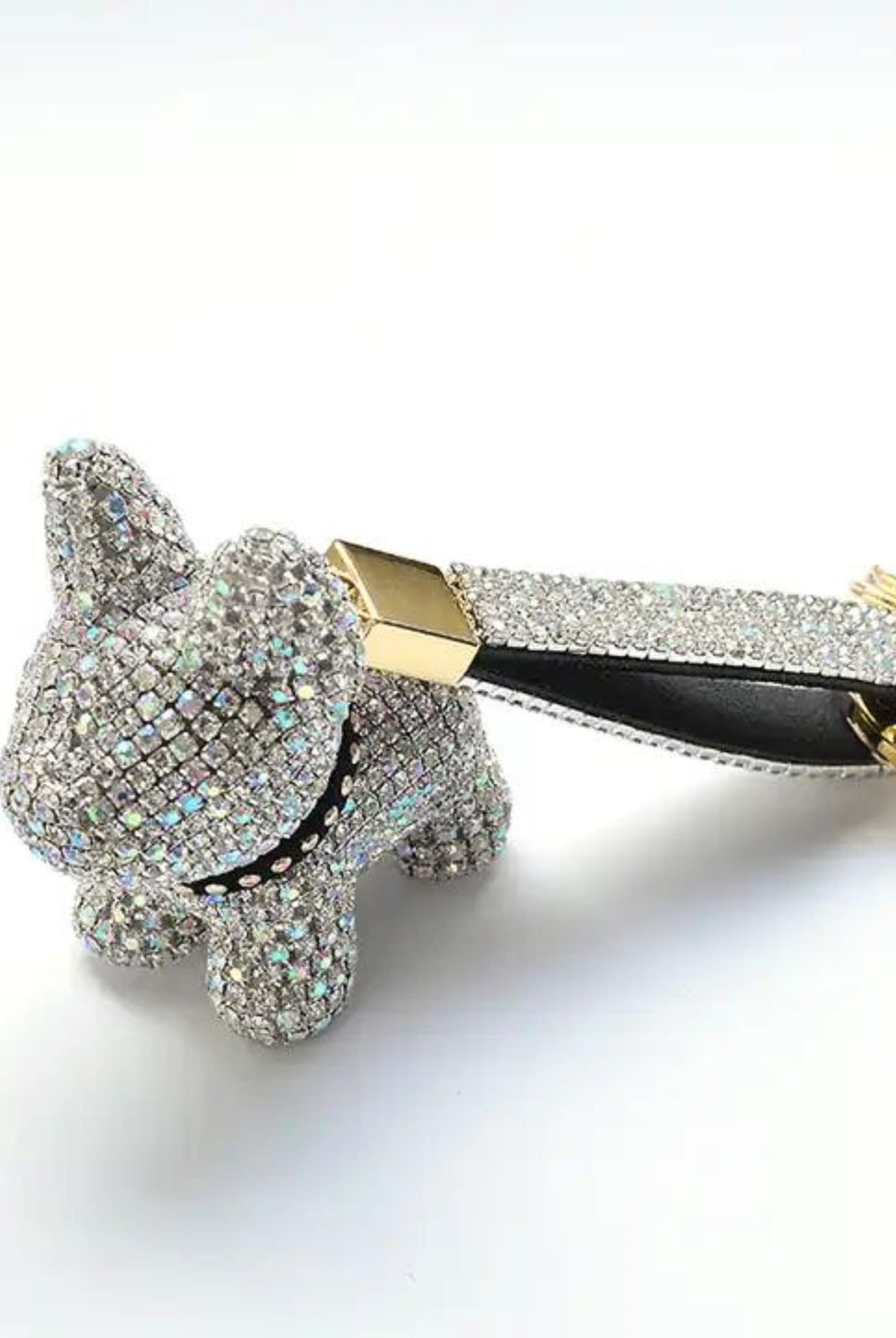 Sparkling Bag Charm White