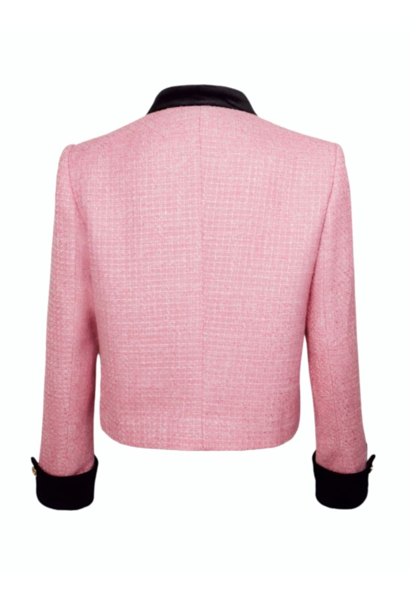 Tweed Jacket With Velvet Collar