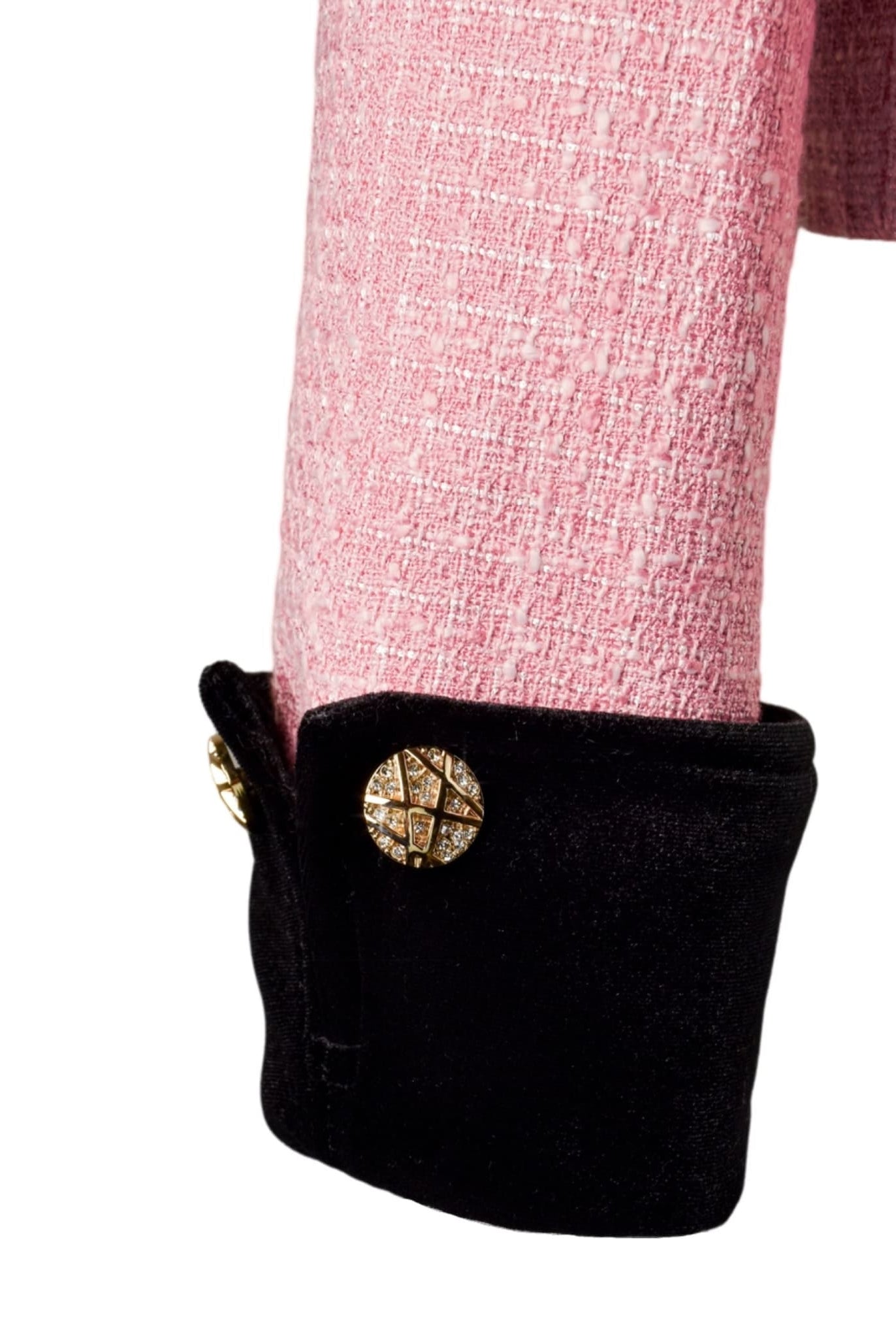 Tweed Jacket With Velvet Collar