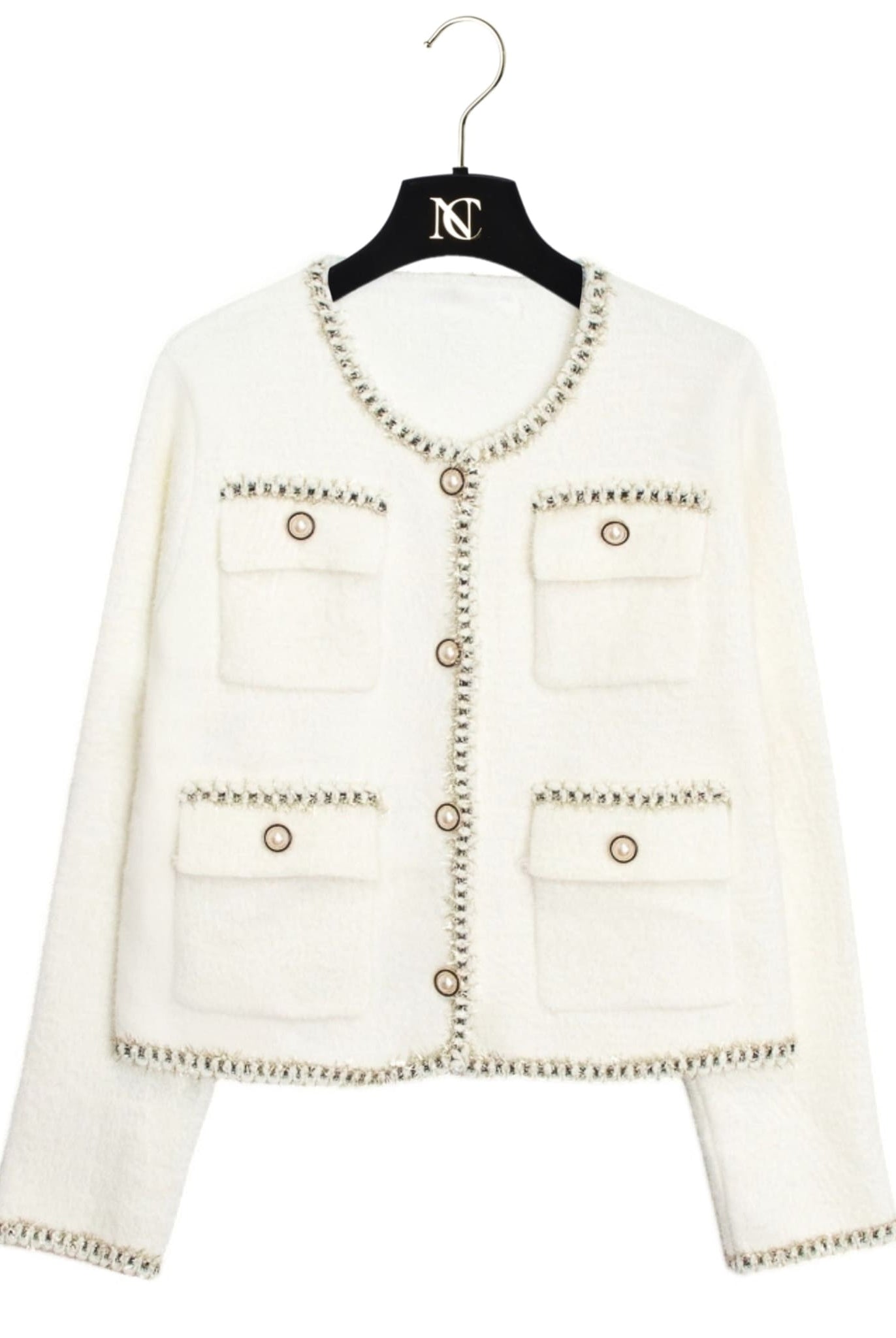 White Cardigan Jacket