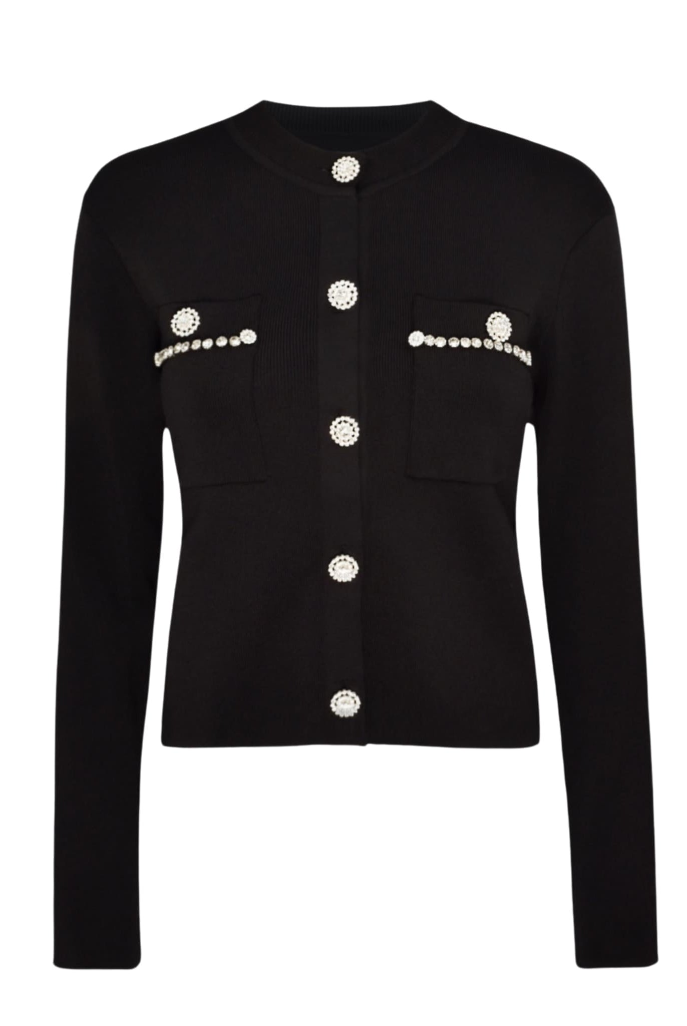 Embellished Skirt Set In Black