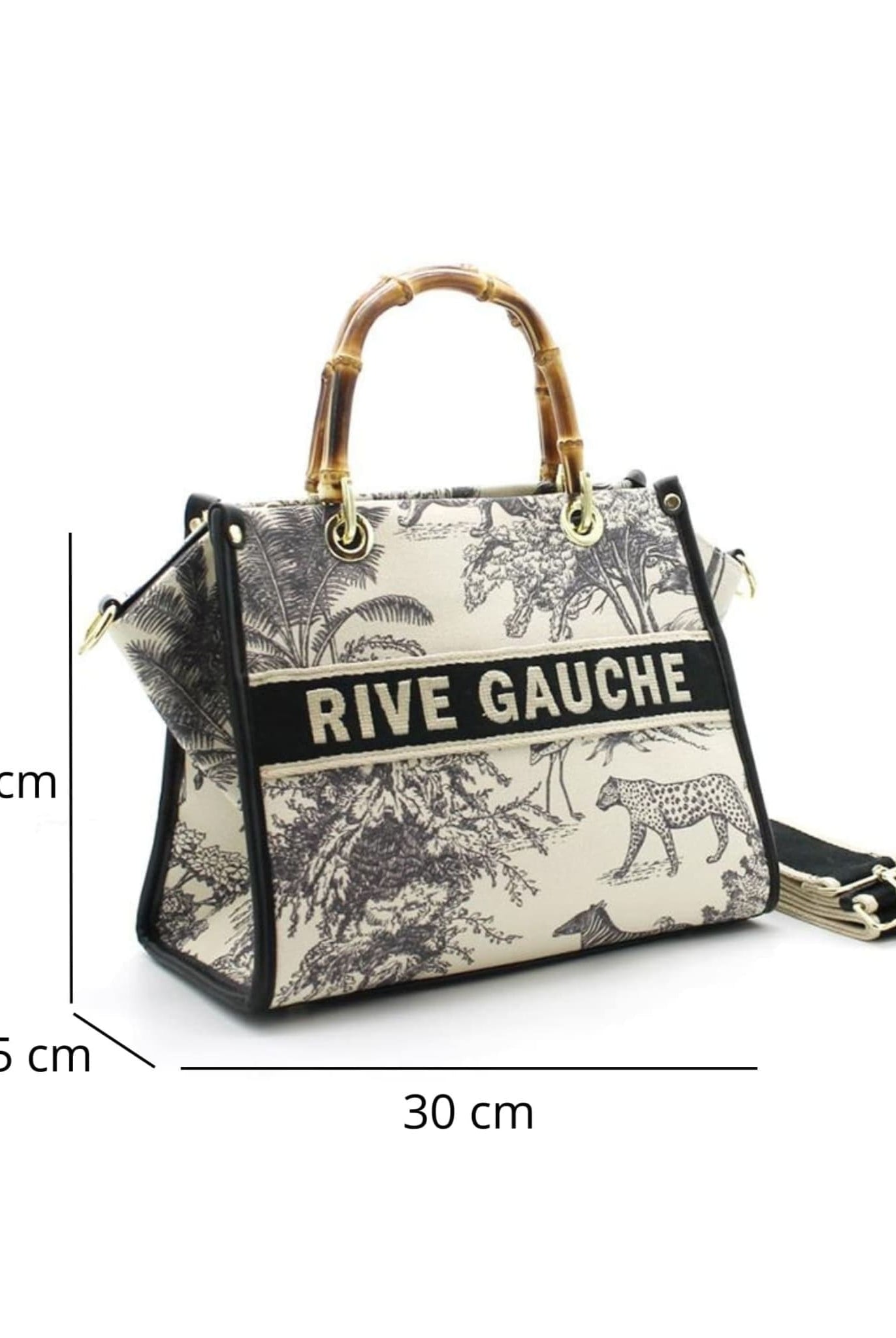 Embroidery Tote Bag In Black Size