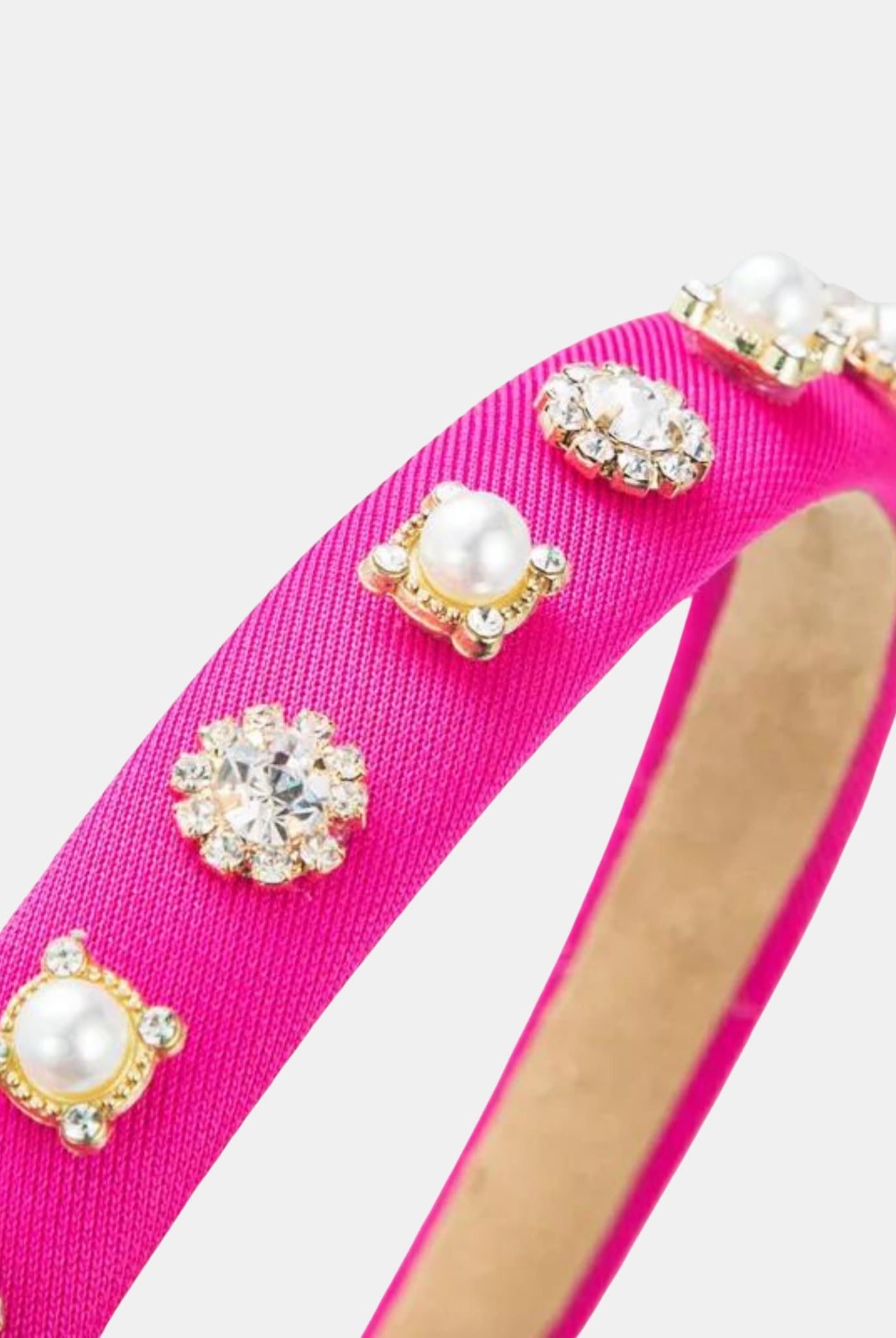 Crystal & Pearl Decorated Hairband