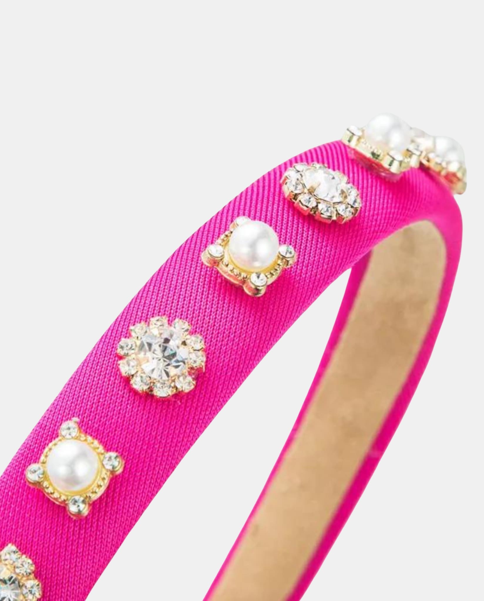 Crystal & Pearl Decorated Hairband