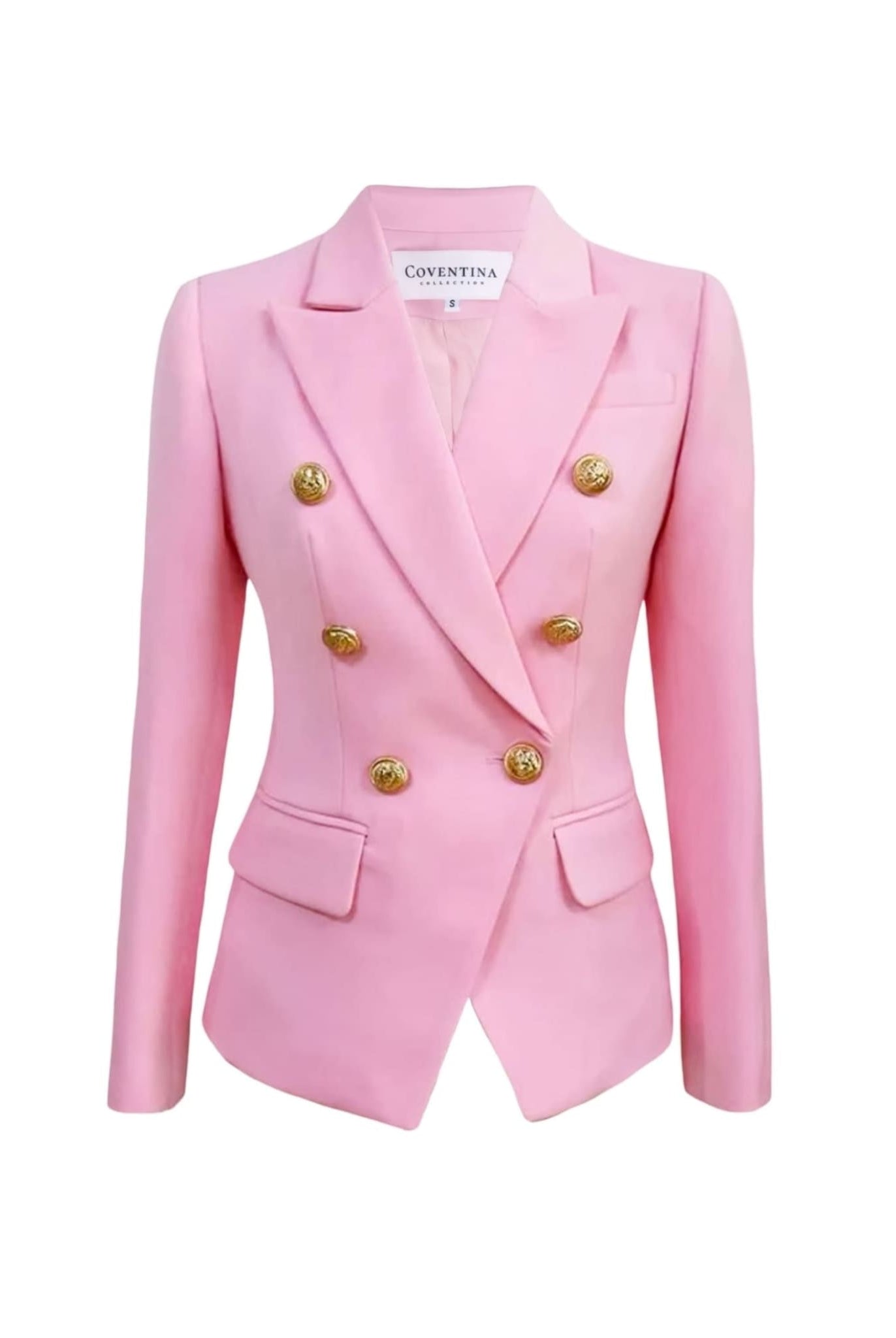Double Breasted Pink Blazer