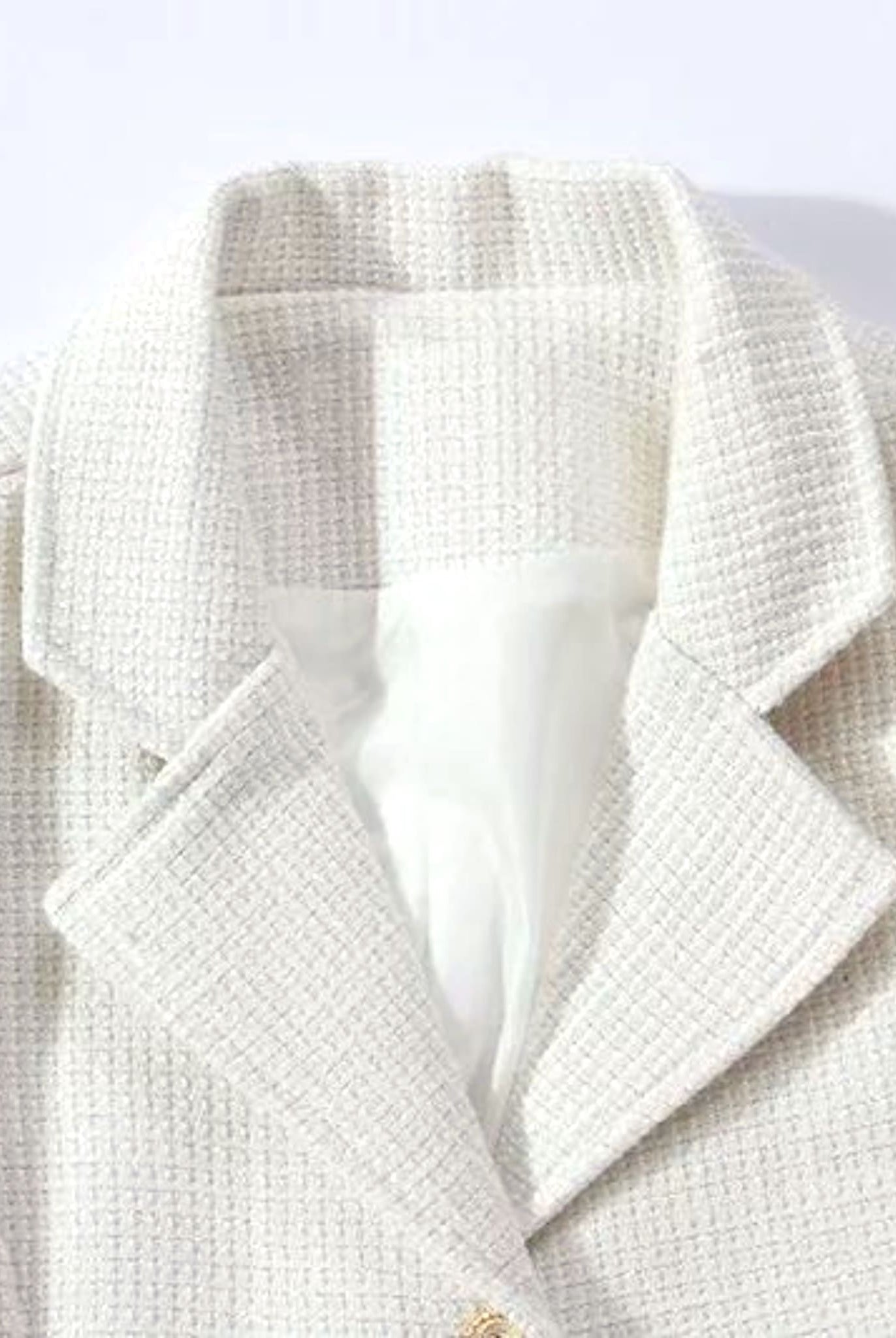 Elegant Tweed Dress With Belt