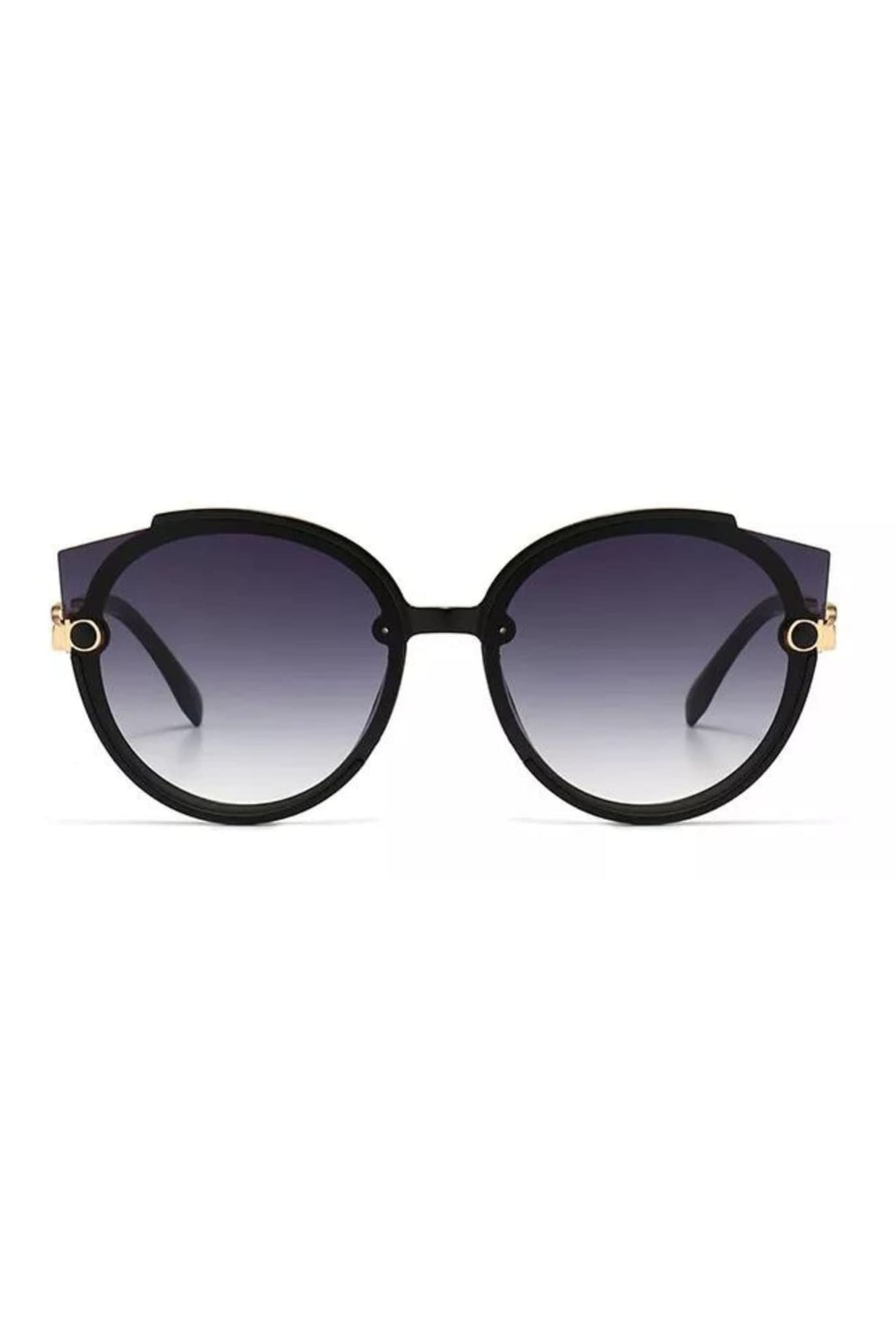 Gradient Cat Eye Sunglasses In Black