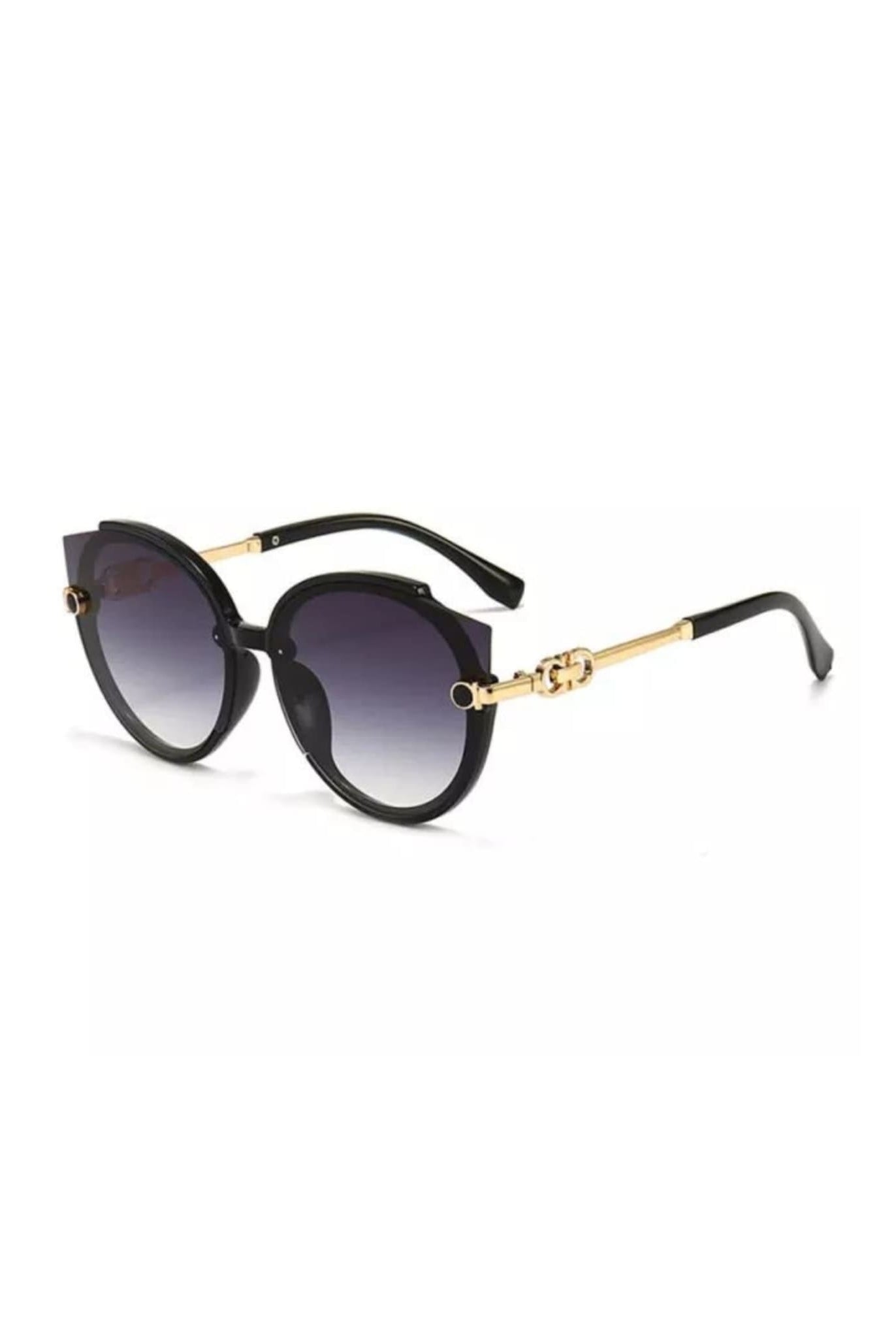 Gradient Cat Eye Sunglasses In Black