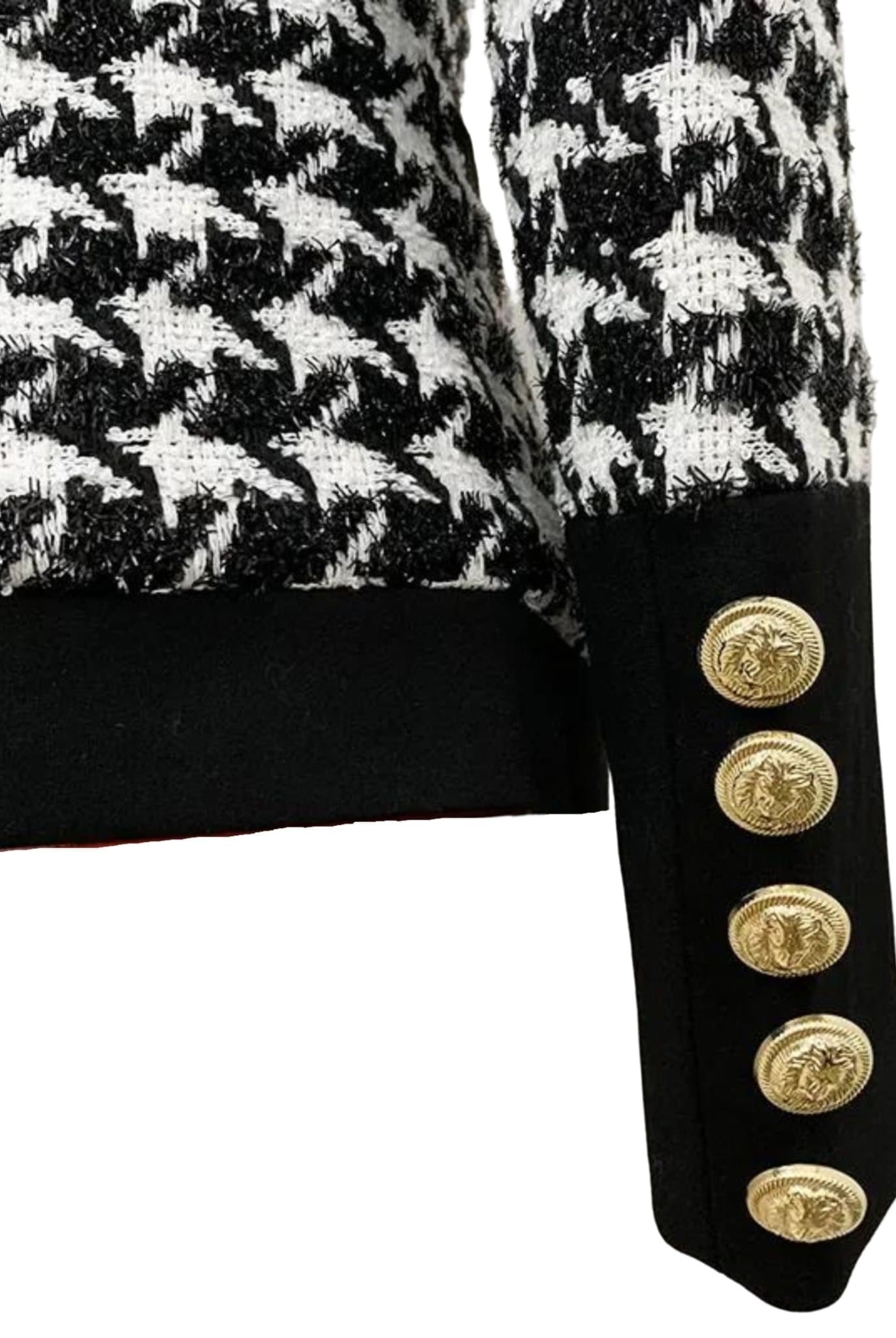 Houndstooth Tweed Blazer