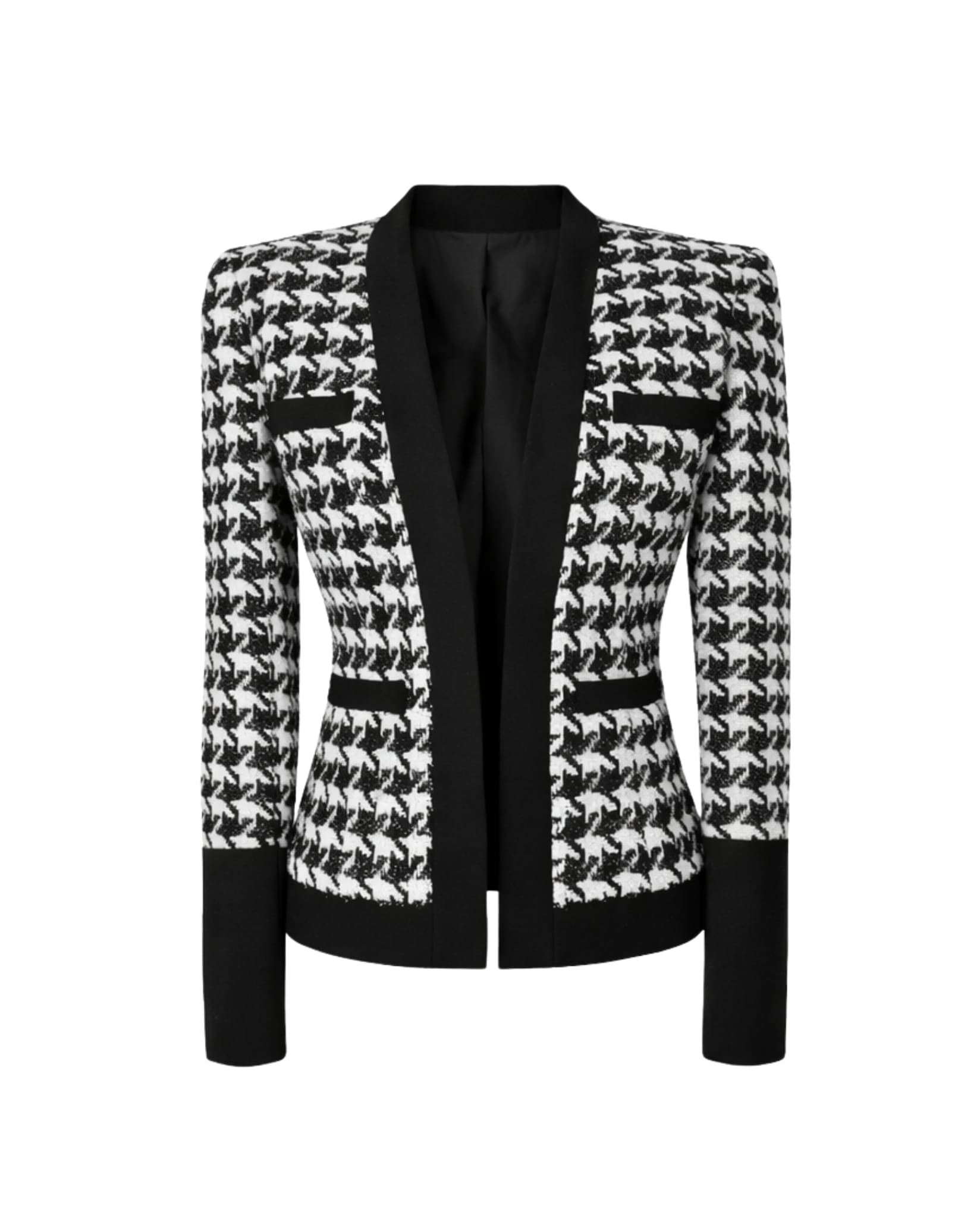Houndstooth Tweed Blazer