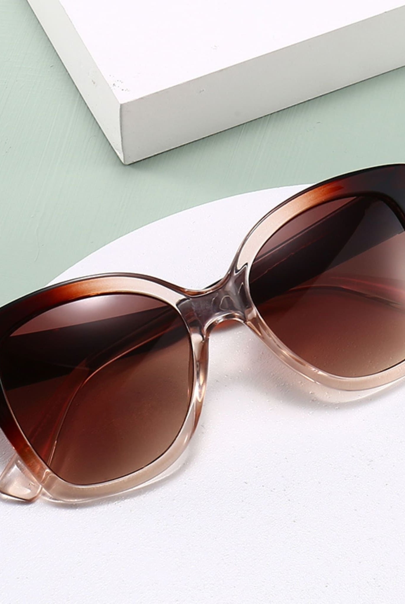 Oversized Sunglasses In Brown