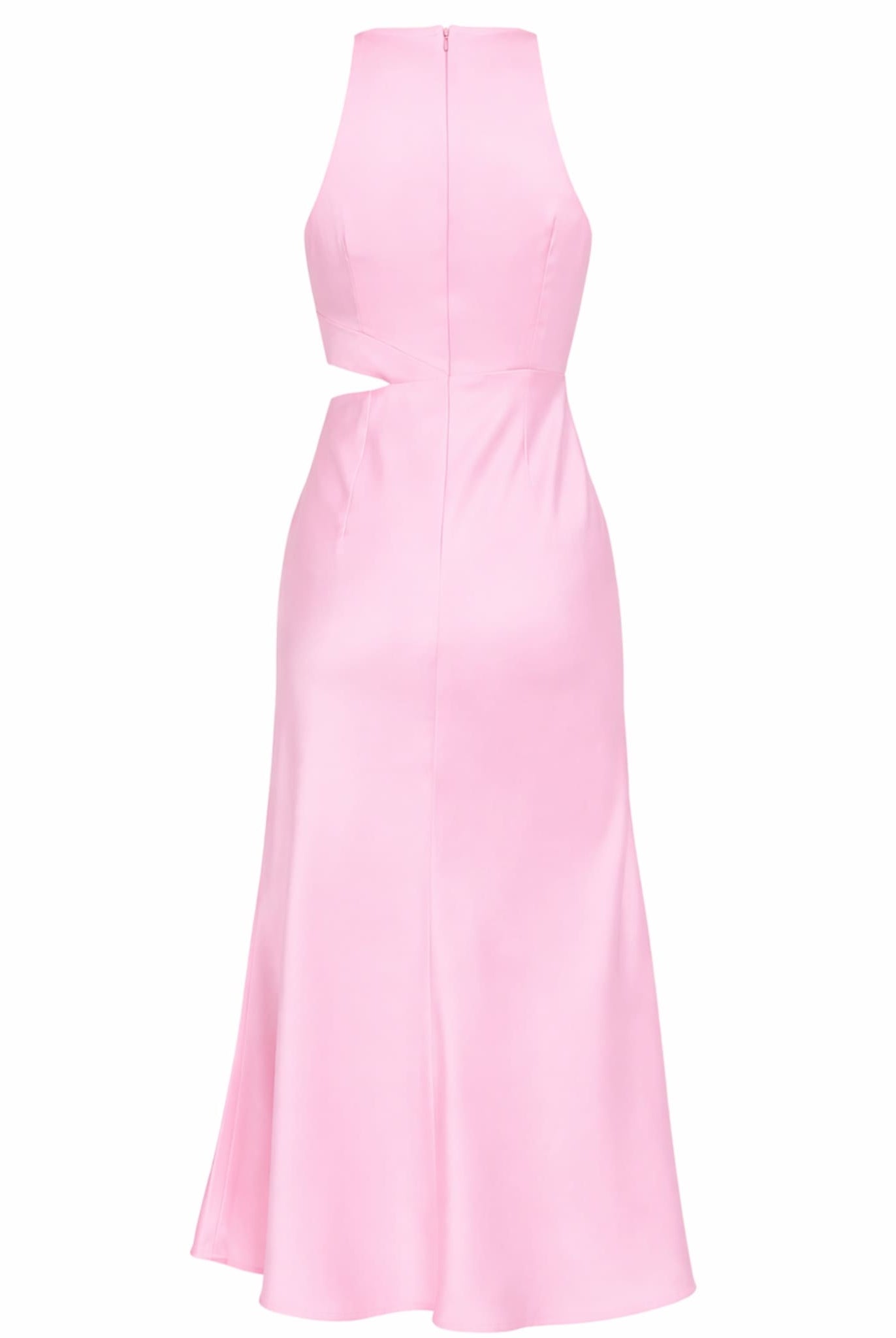 Pink Satin Crepe Dress