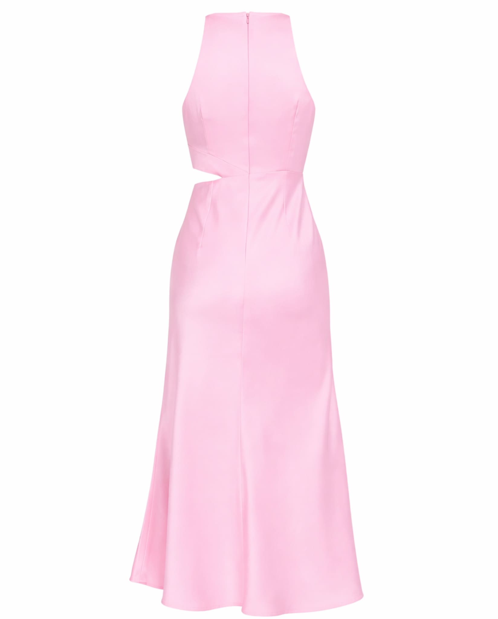 Pink Satin Crepe Dress