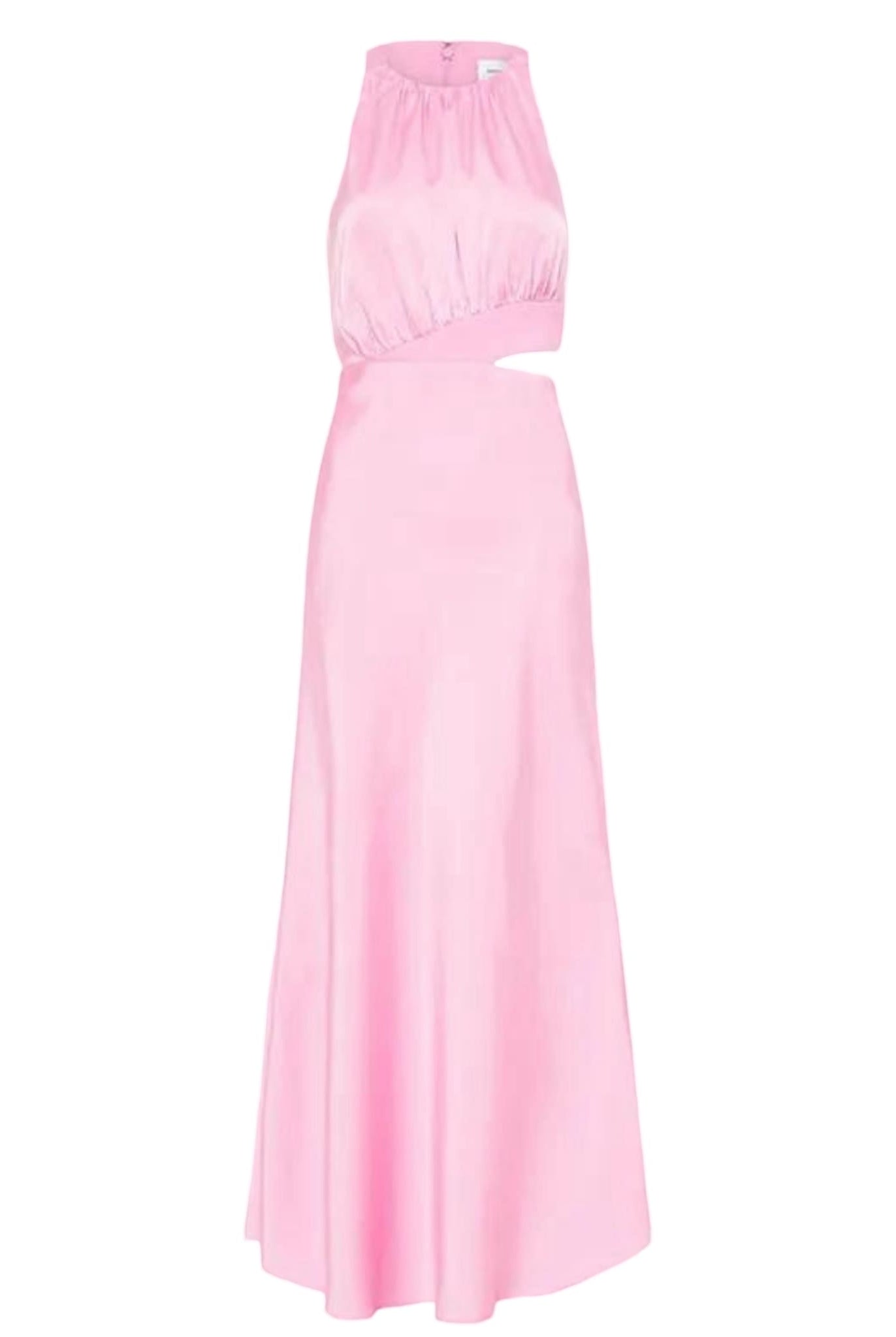 Pink Satin Crepe Dress