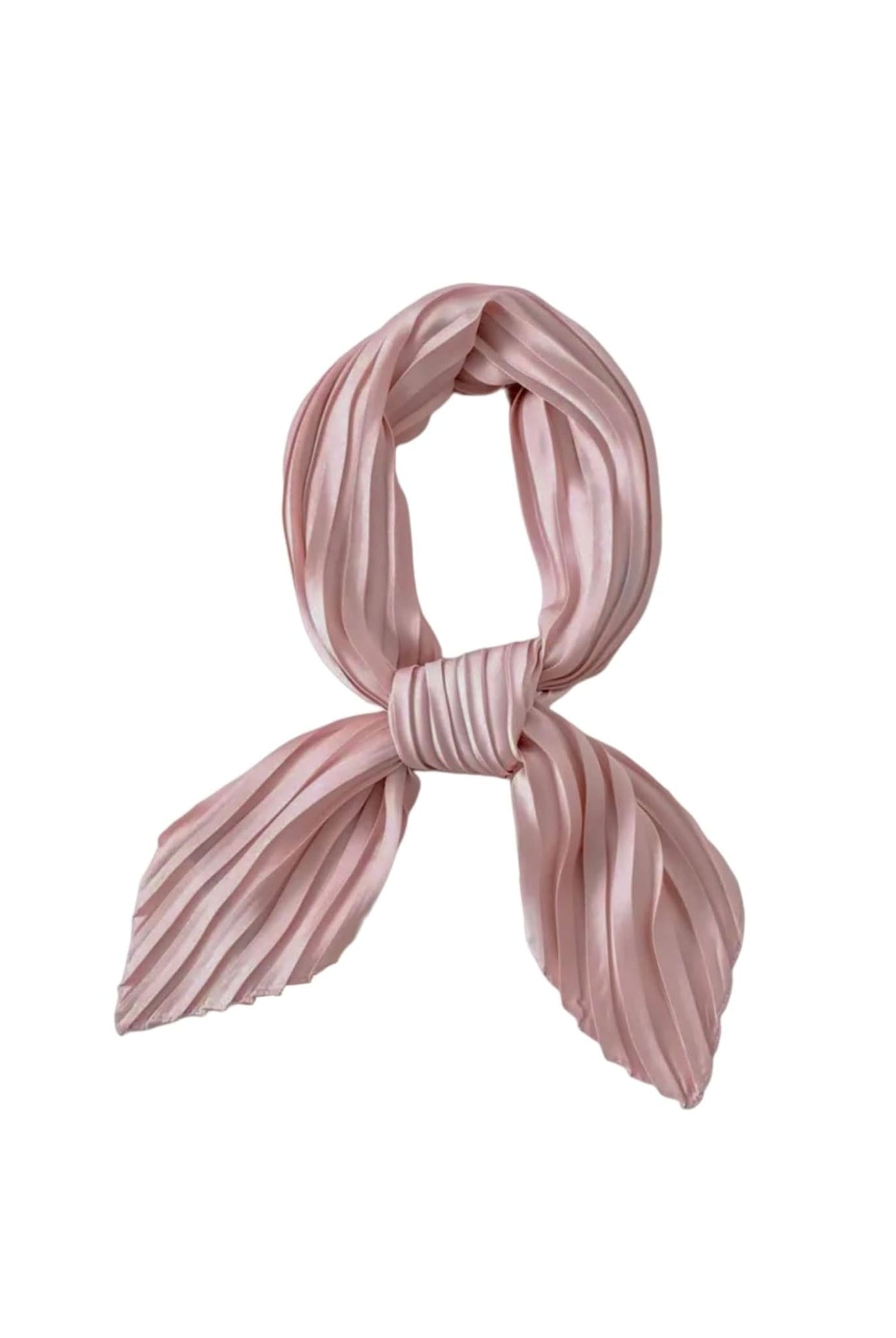 Pleated Scarf In Pink