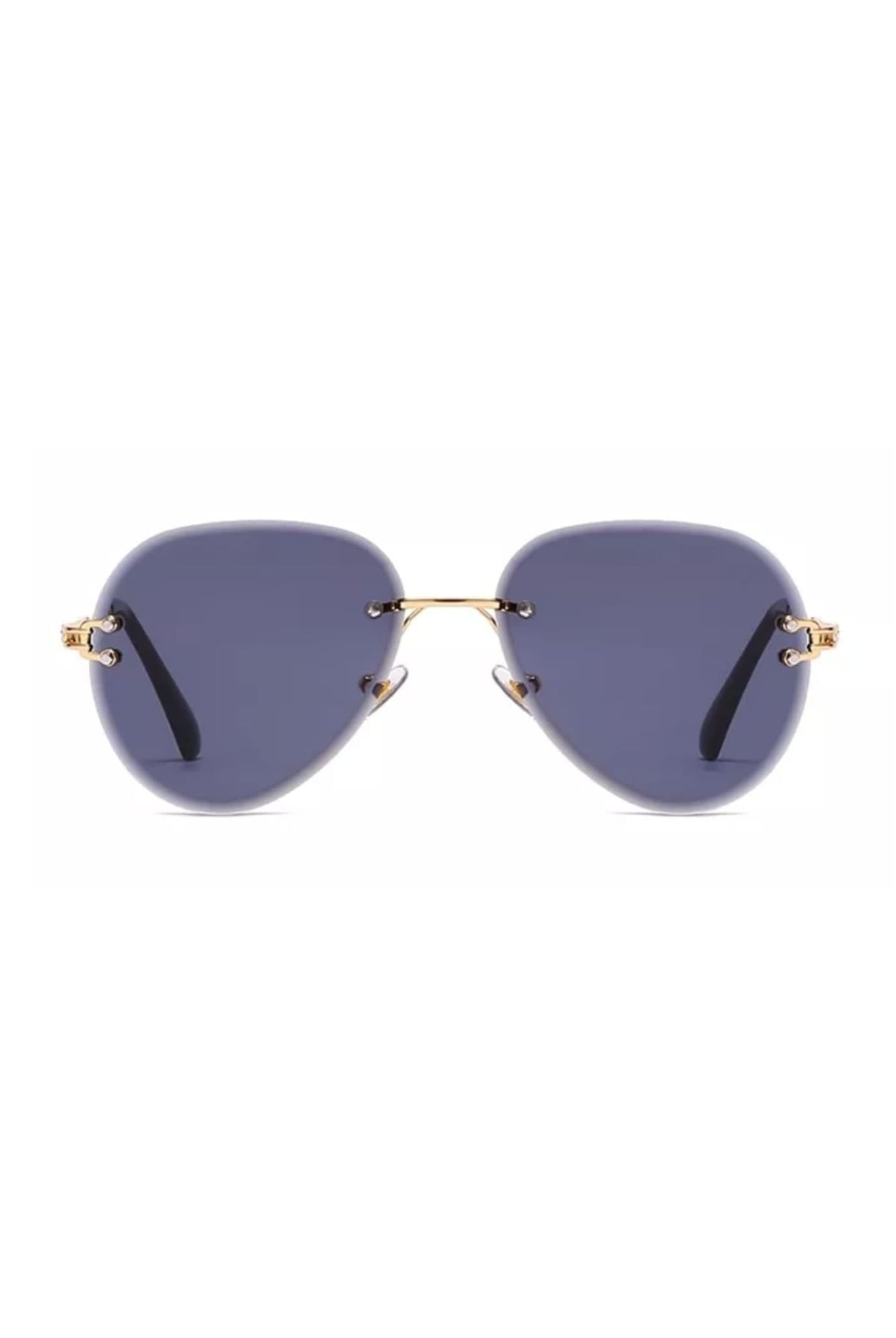 Rimless Aviator Sunglasses