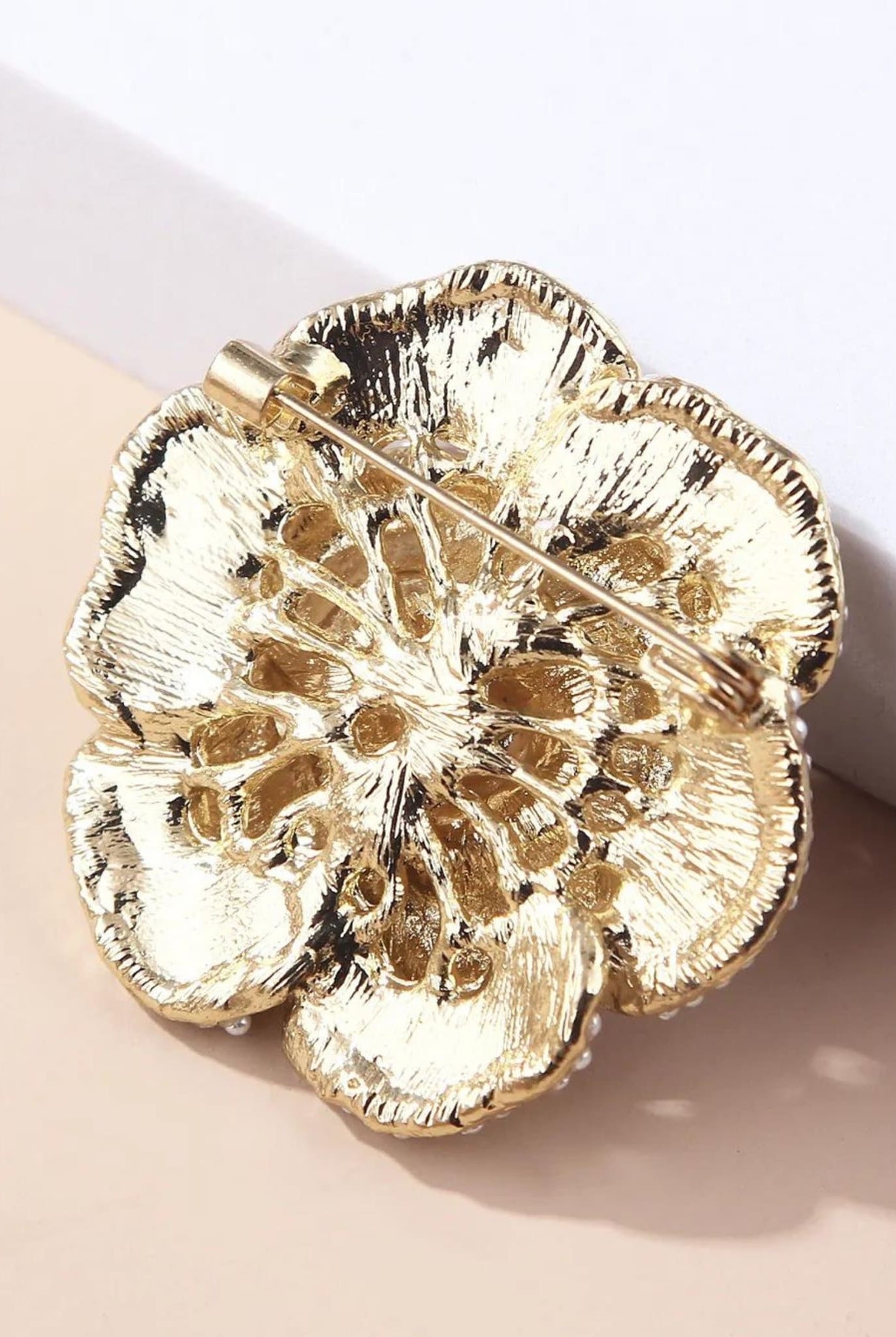 Vintage Style Camellia Brooch