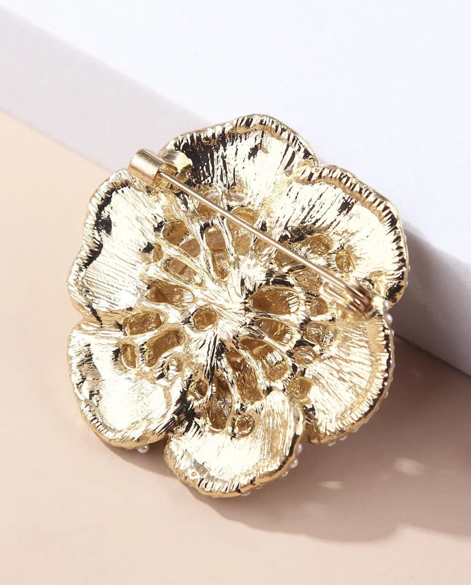 Vintage Style Camellia Brooch