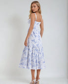 Blue Floral Summer Dress