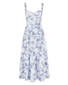 Blue Floral Summer Dress