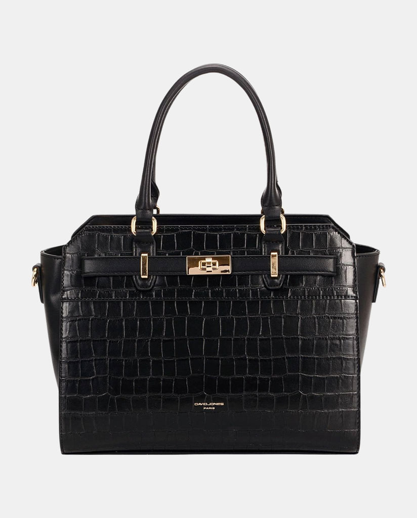 Crocodile Embossed PU Leather Tote Bag