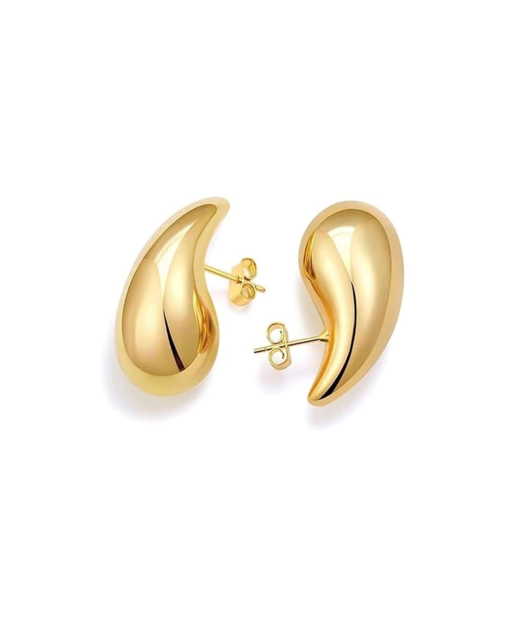 Drop Shape Earrings In Gold