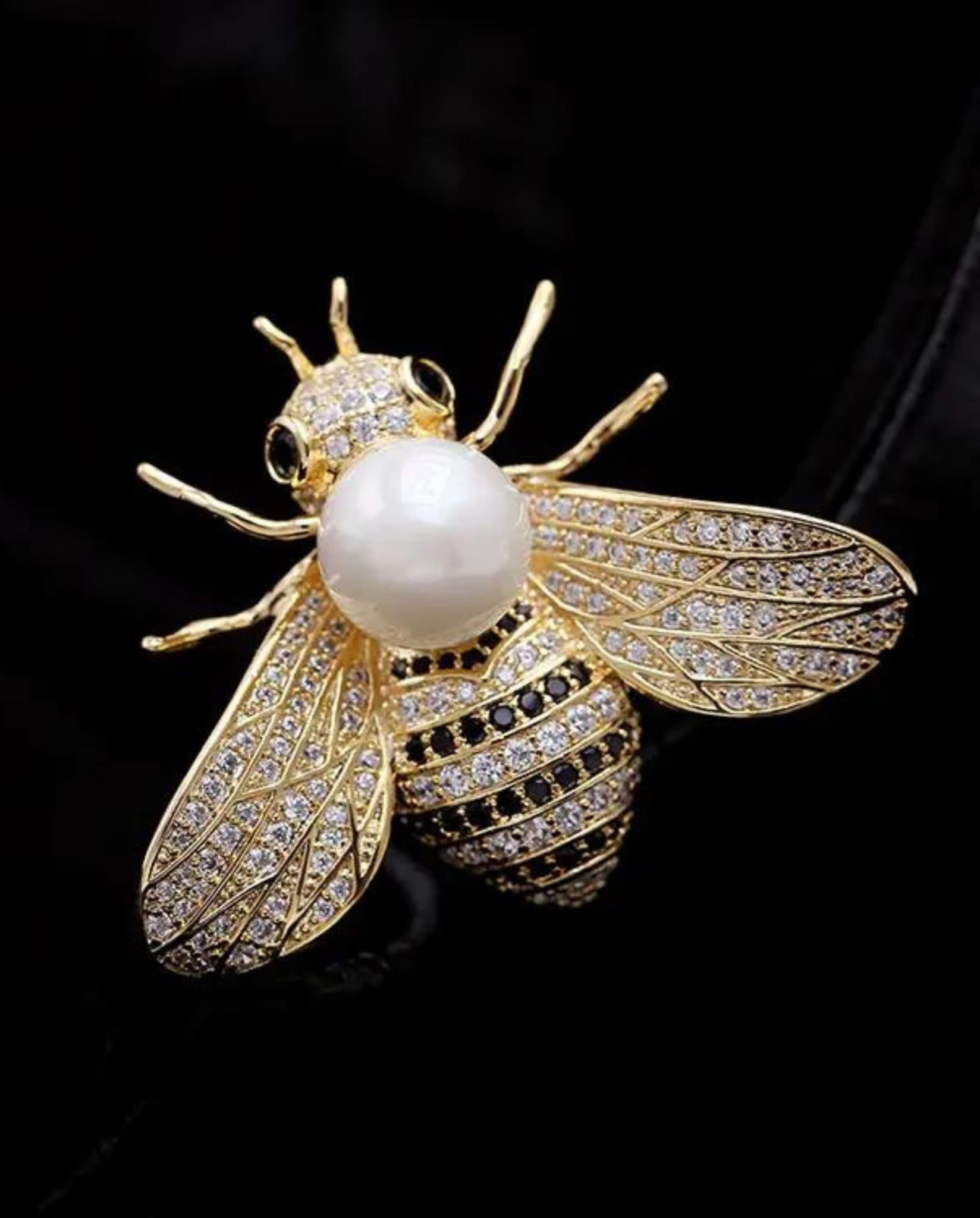 Gold Plated Bee Brooch