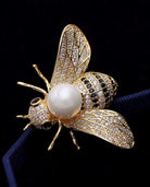 Gold Plated Bee Brooch