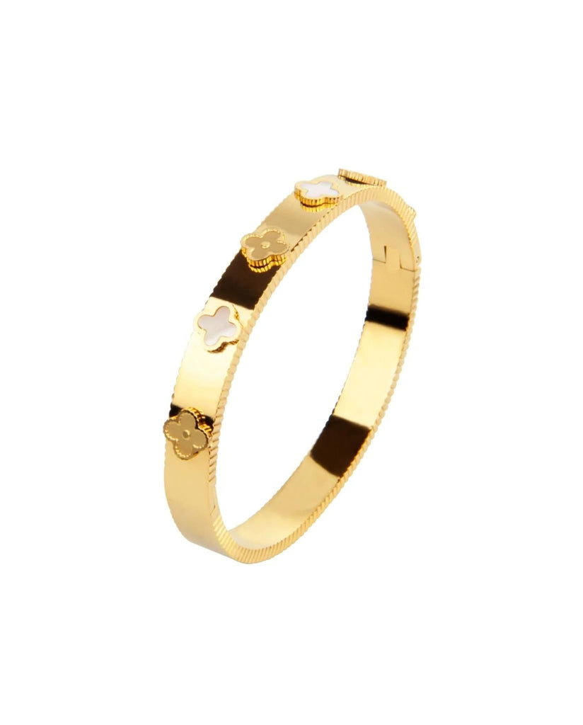 Ivy Bangle Bracelet In Gold