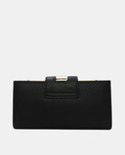 Large Wallet With Gold Details Black