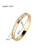 Maxima Bangle Bracelet In Gold Size