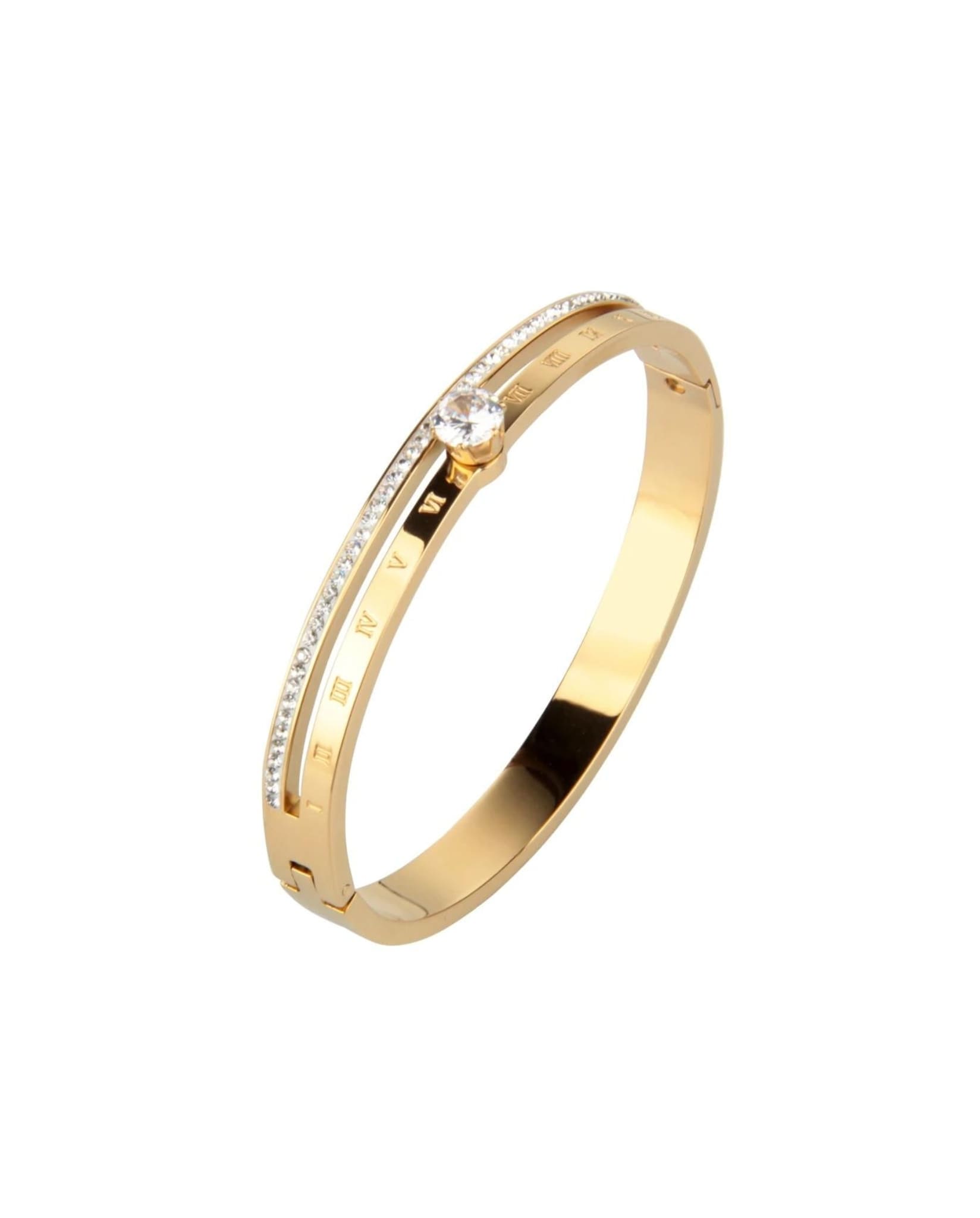 Maxima Bangle Bracelet In Gold