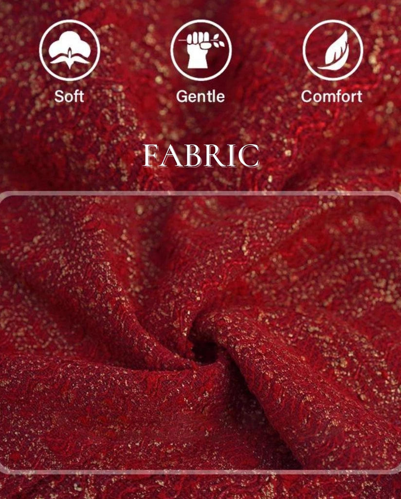 Red Tweed Dress Fabric