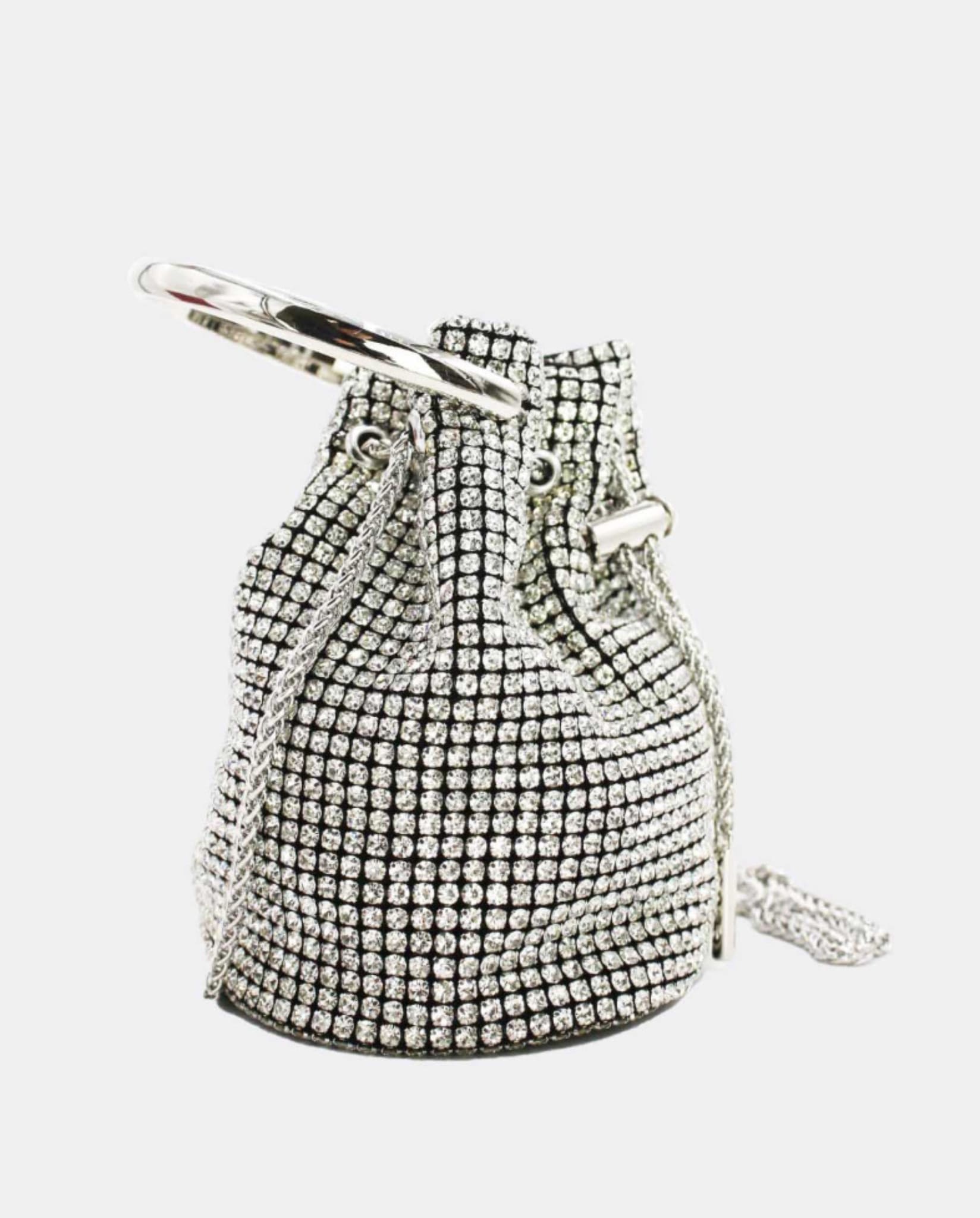 Rhinestone-bucket-bag-silver