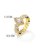 Sparkling Marquise Ring In Gold Size