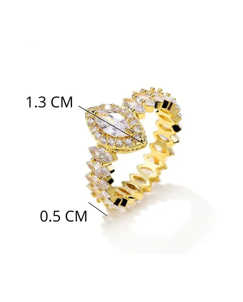 Sparkling Marquise Ring In Gold Size