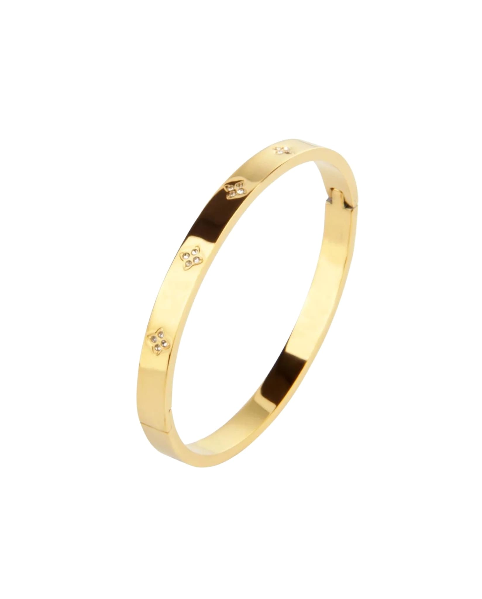 Stella Bangle Bracelet In Gold