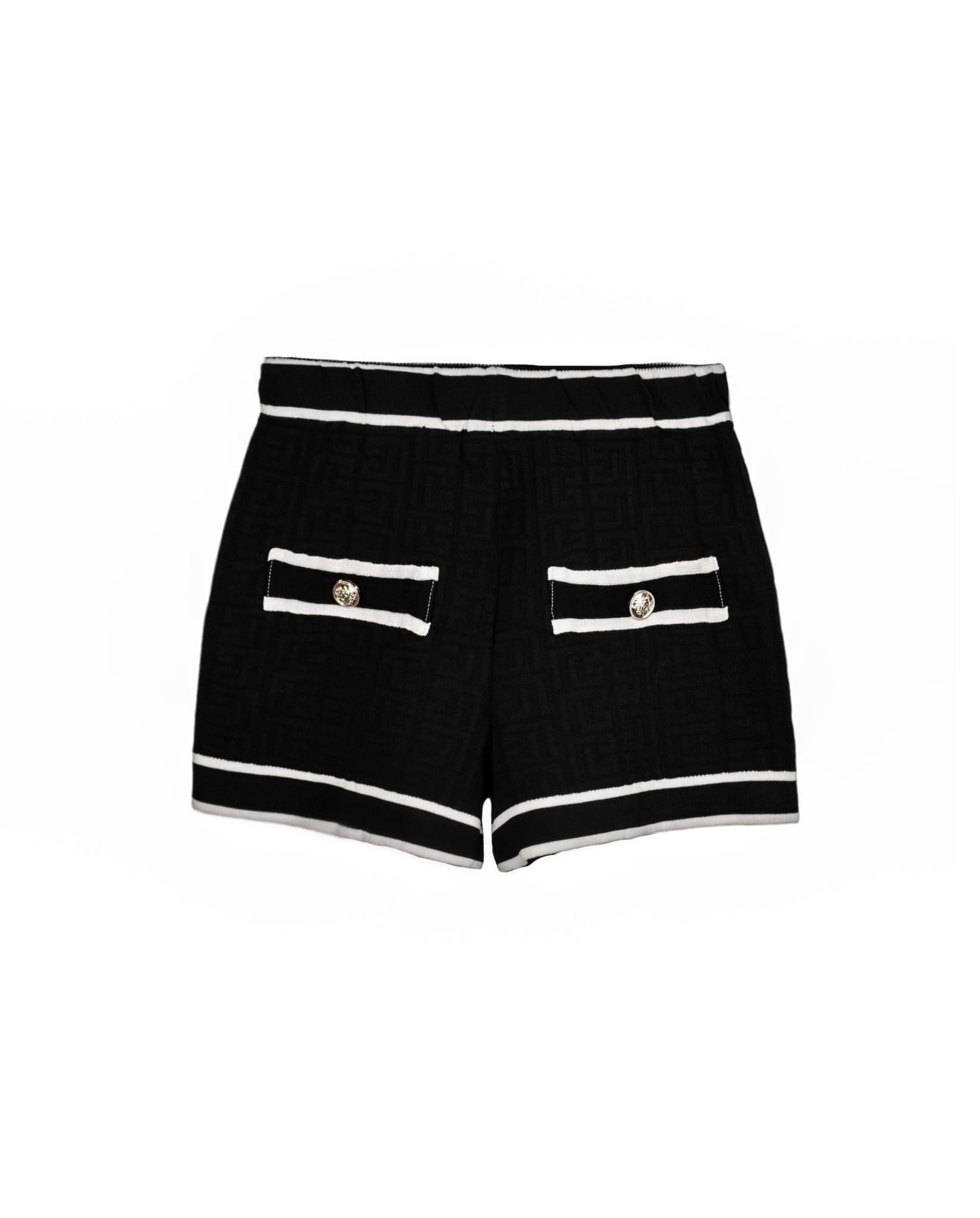 Three-Piece Shorts Set Black