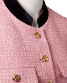 Tweed Jacket With Velvet Collar